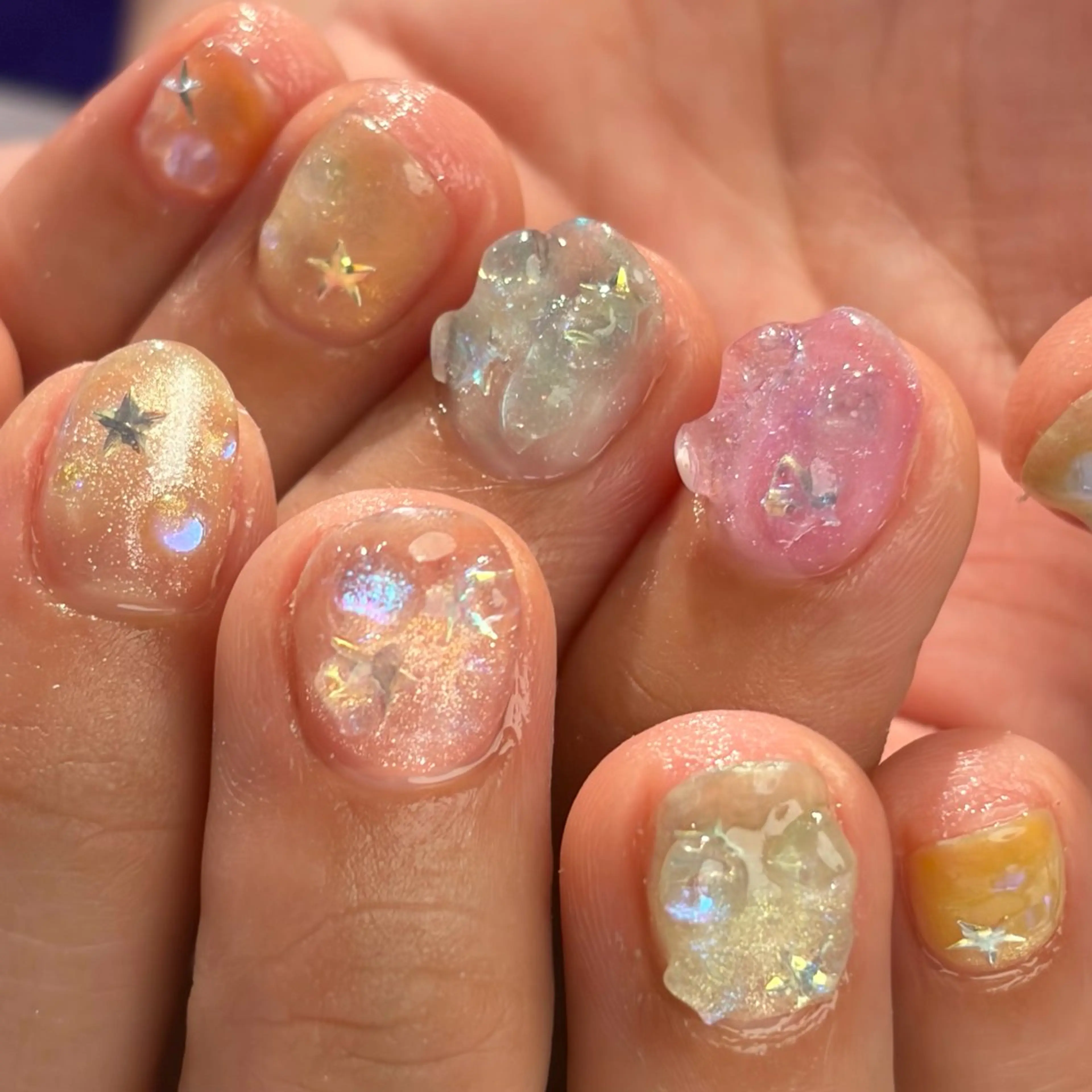 ネイル ハンドネイル ももJr.JELLO 🍑表参道NAILのネイルデザイン