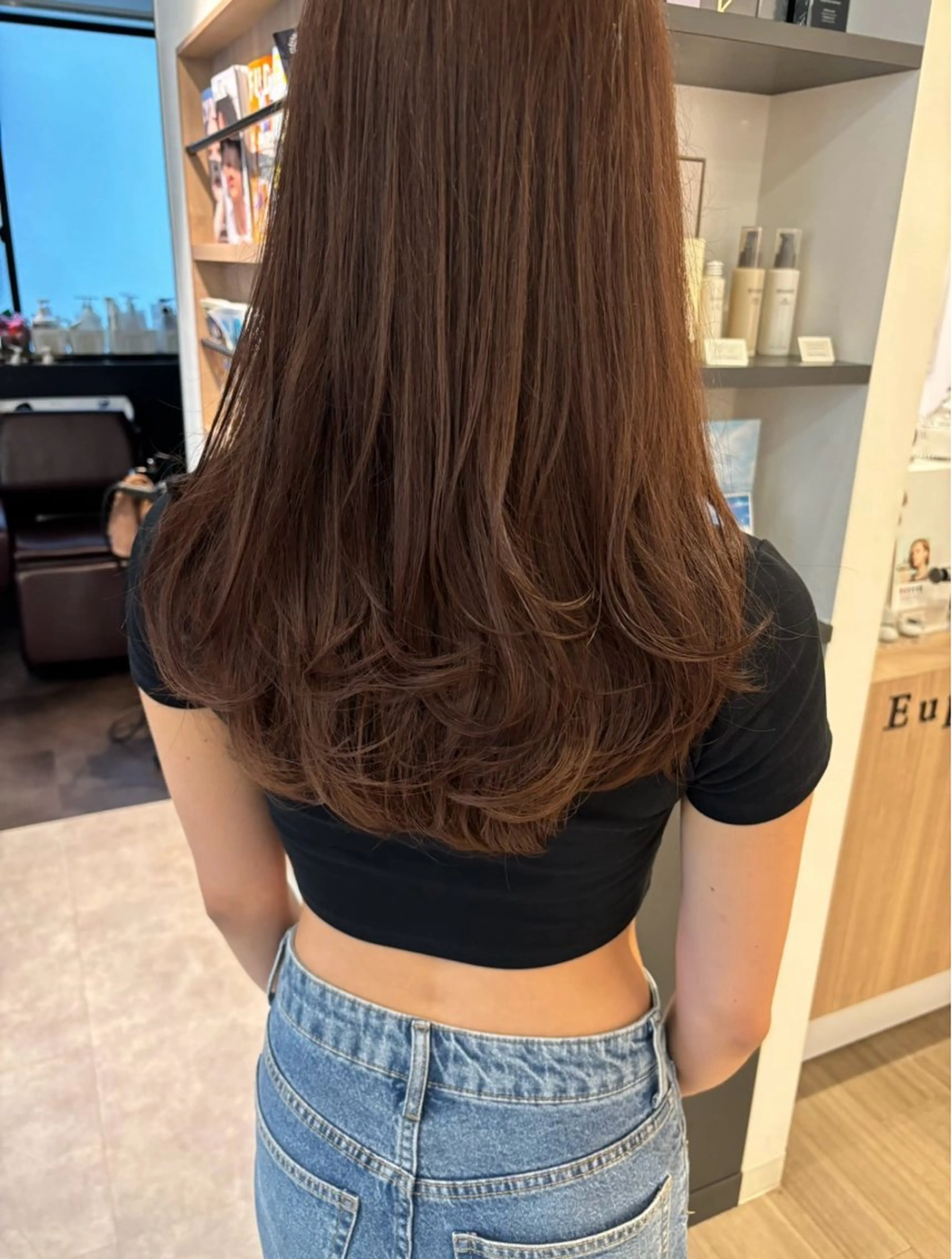 セミロング アッシュ アッシュグレー アッシュグレージュ トリートメント モテ髪‎🫧赤み消し カラー表参道きょうこのヘアスタイル