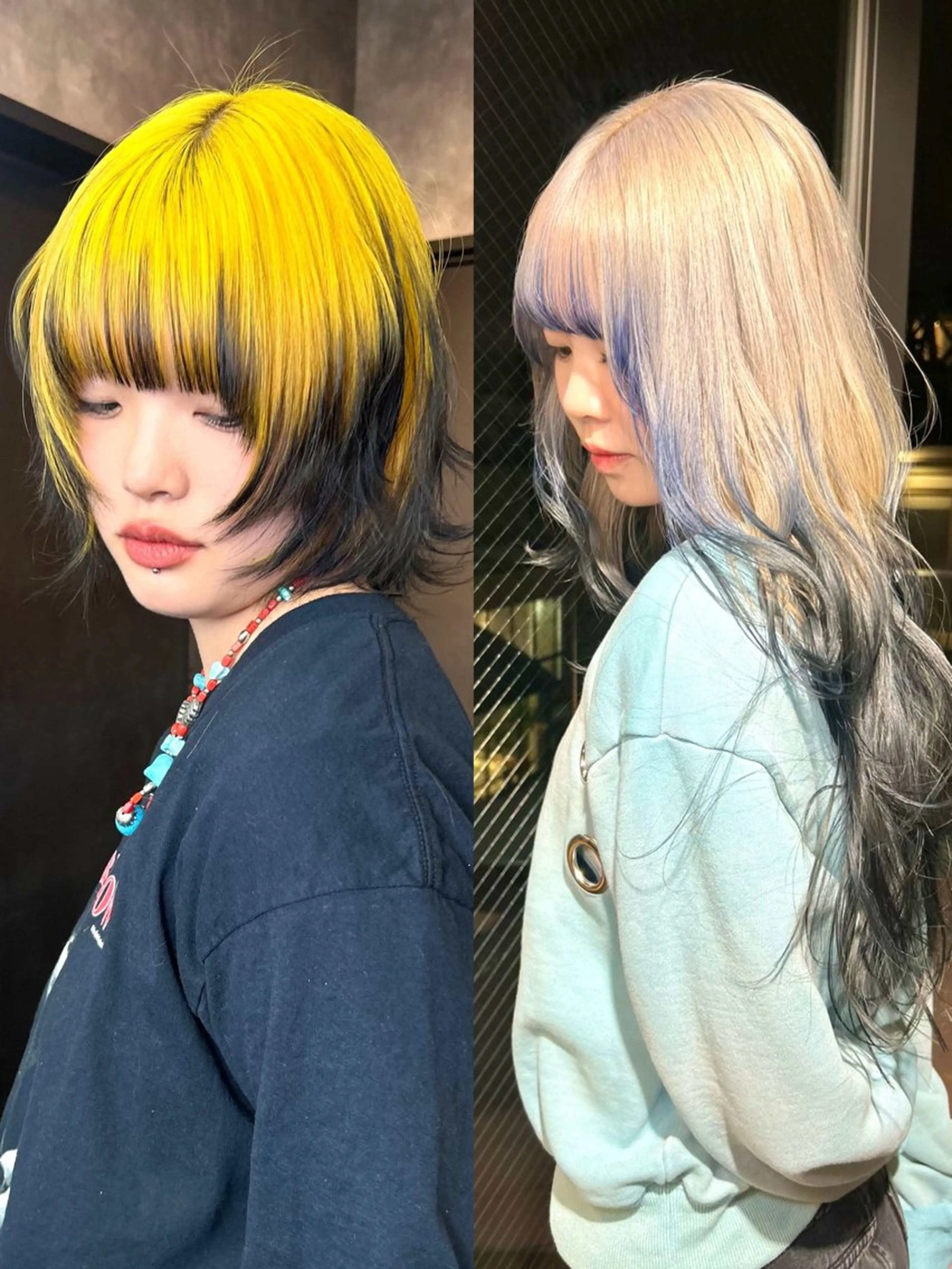 ロング ヘアカラー 鈴木 華奈のヘアスタイル