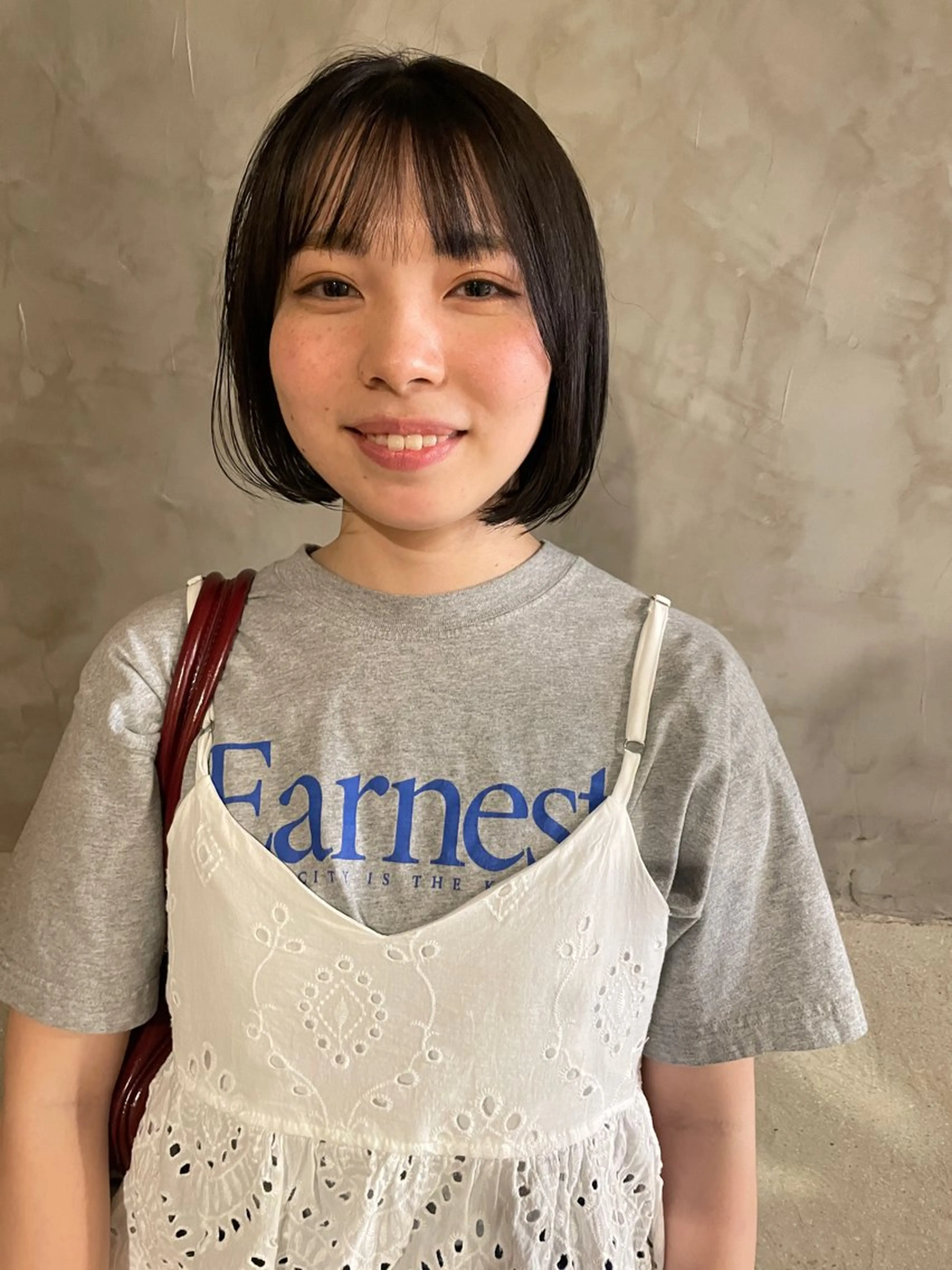 ショート カラー ボブ カット ヘアカラー トリートメント さの あやねのヘアスタイル