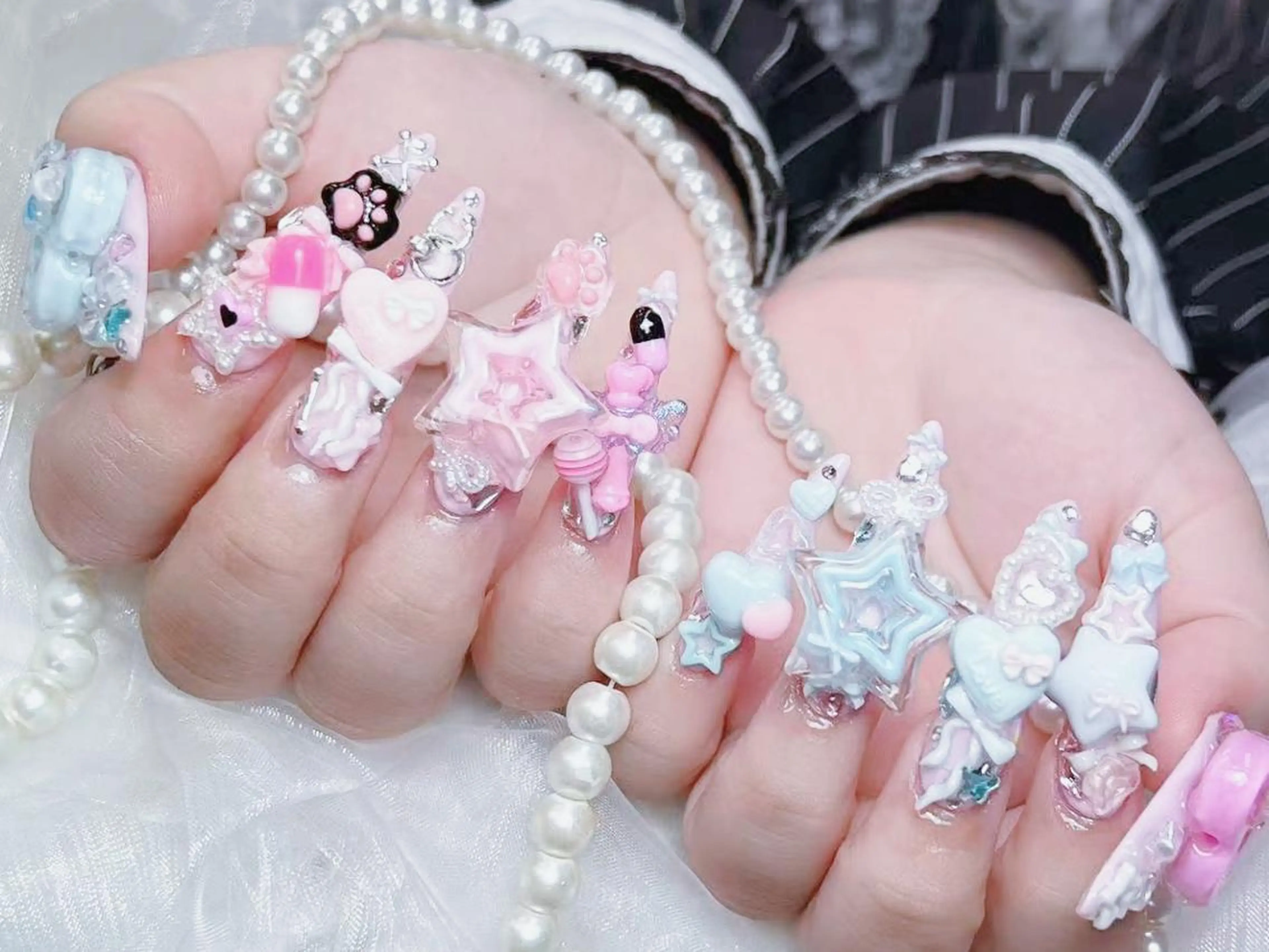 メンズ ネイル ハンドネイル Bloom kabukiのネイルデザイン