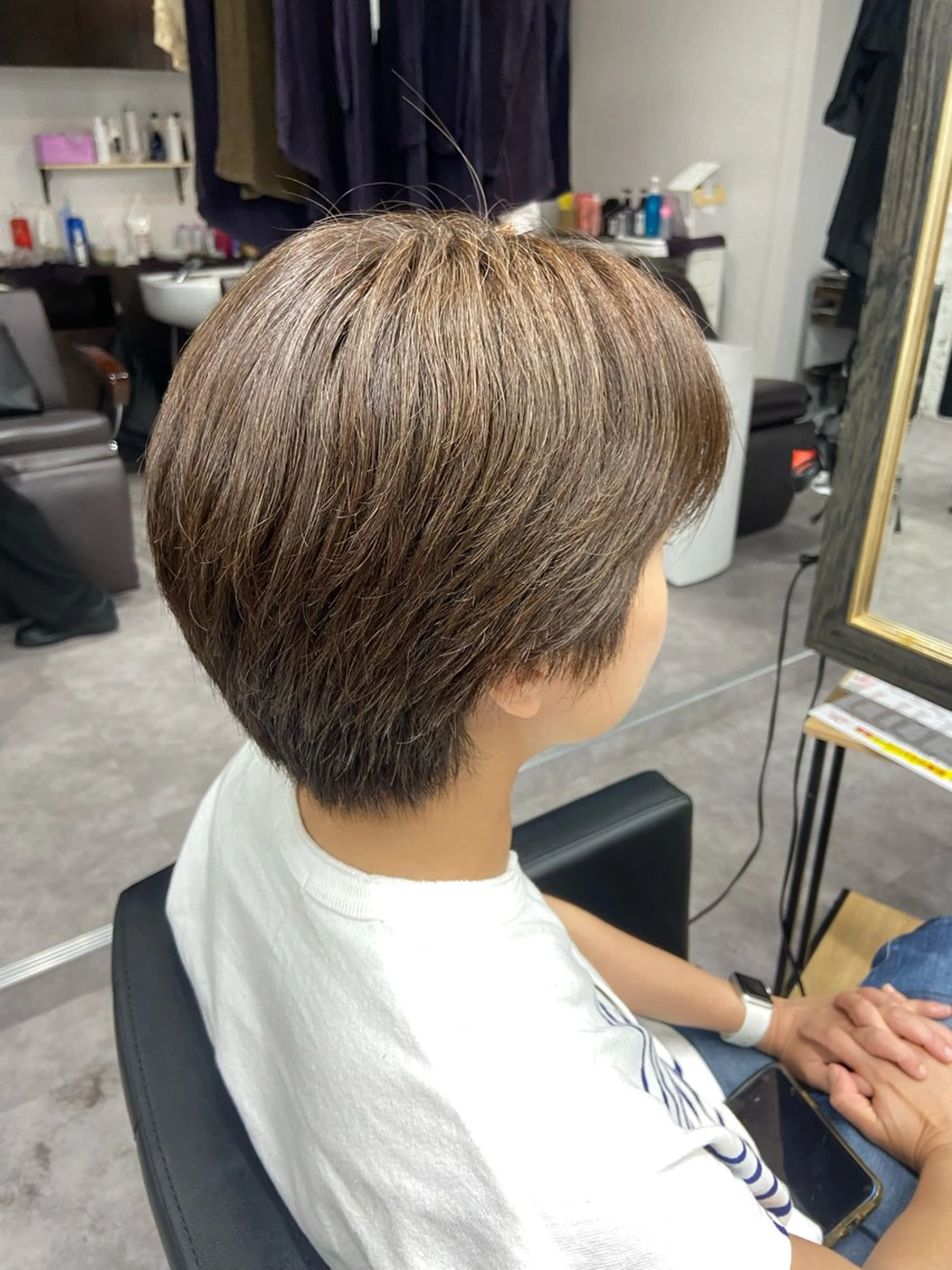 ショート ハイトーン/ダブル カラー/akihoのヘアスタイル