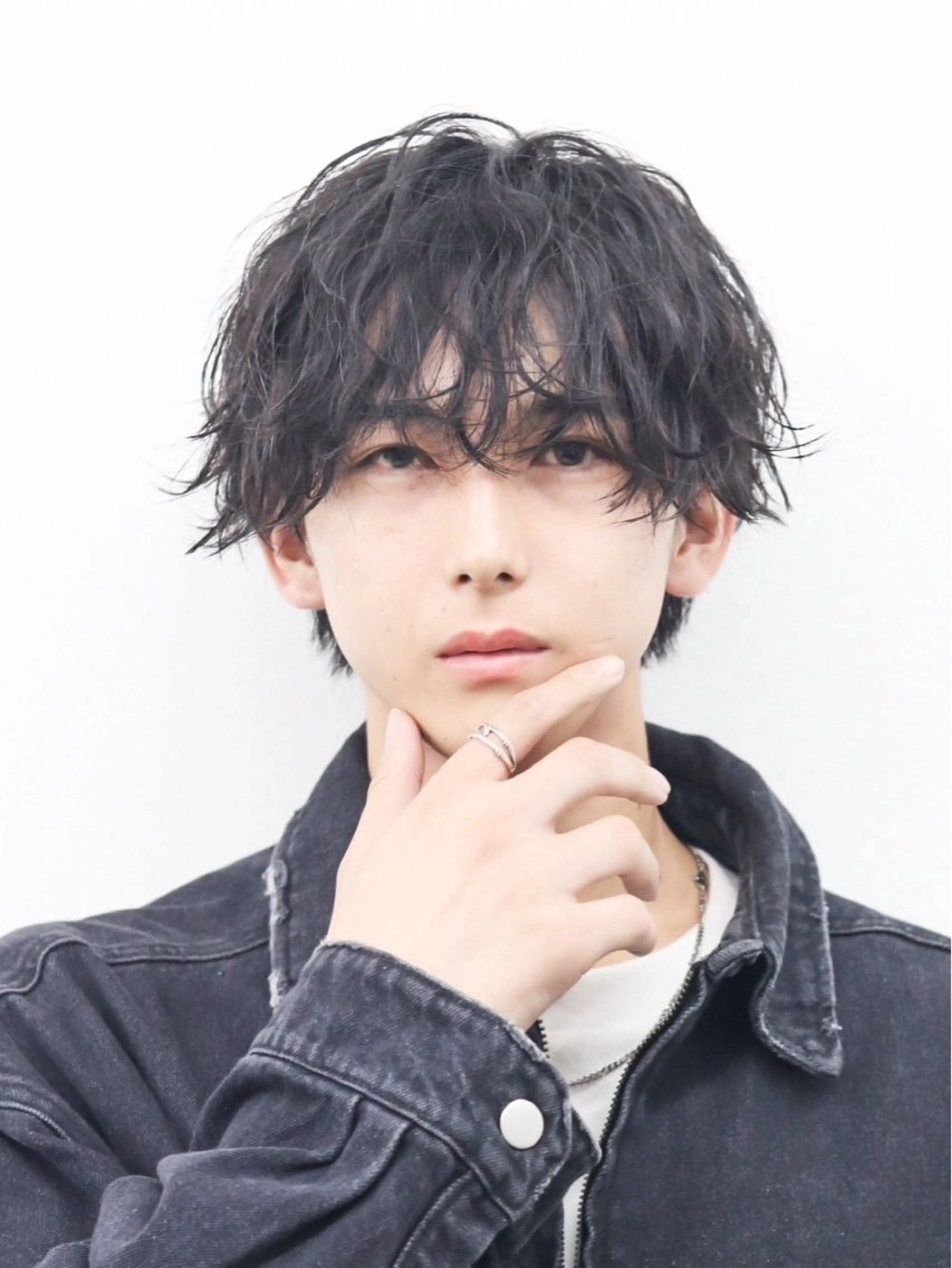 ミディアム カラー パーマ ヘアアレンジ メンズ メンズ韓国風 韓国風ヘア 似合わせカット メンズ特化❤️‍🔥 RIKU❤️‍🔥のヘアスタイル