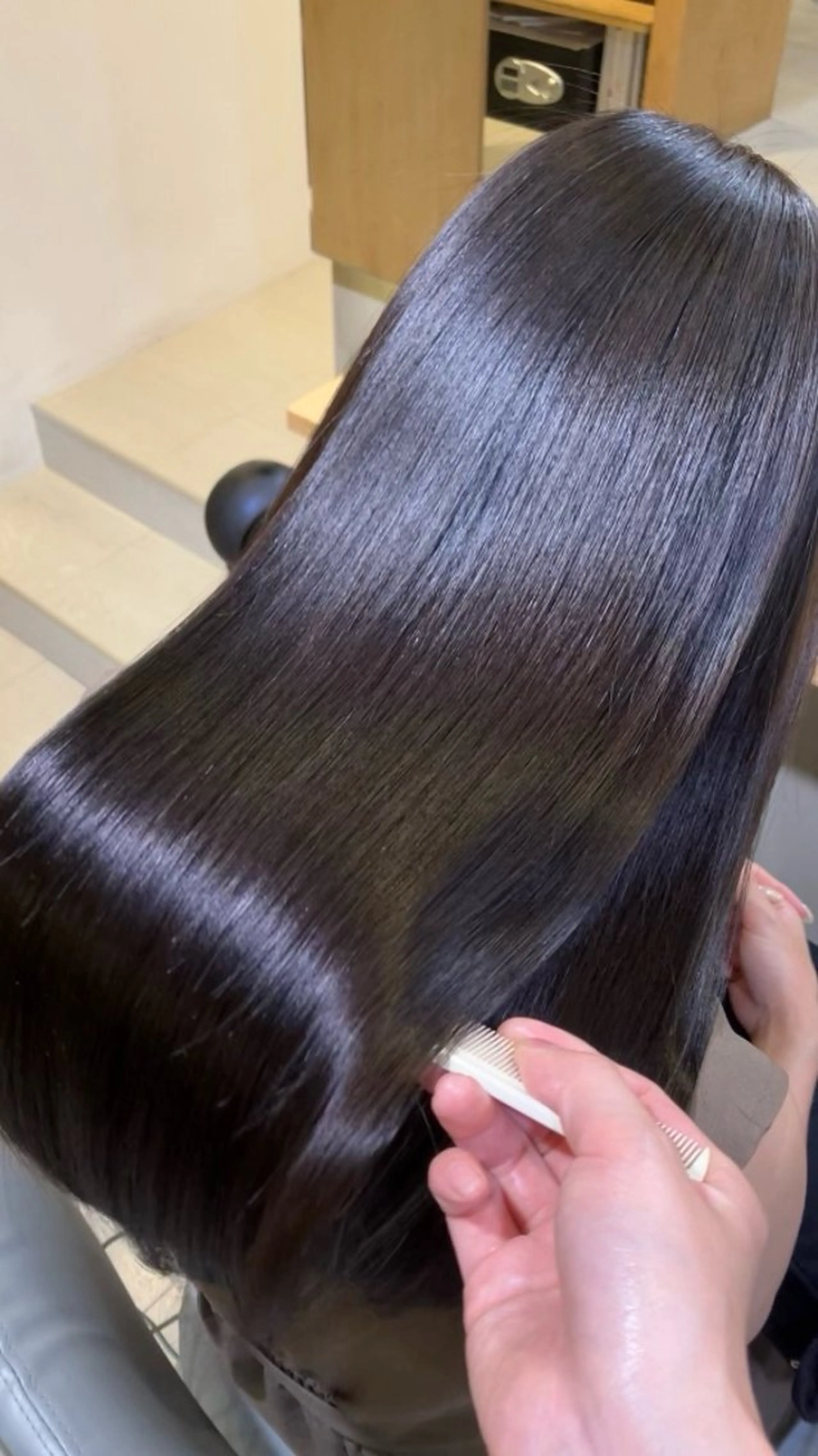 ✨オリジナル美髪カラー×《内部補修＆艶・保湿》髪質改善ヘアエステ【¥23,100→¥12,100】の写真