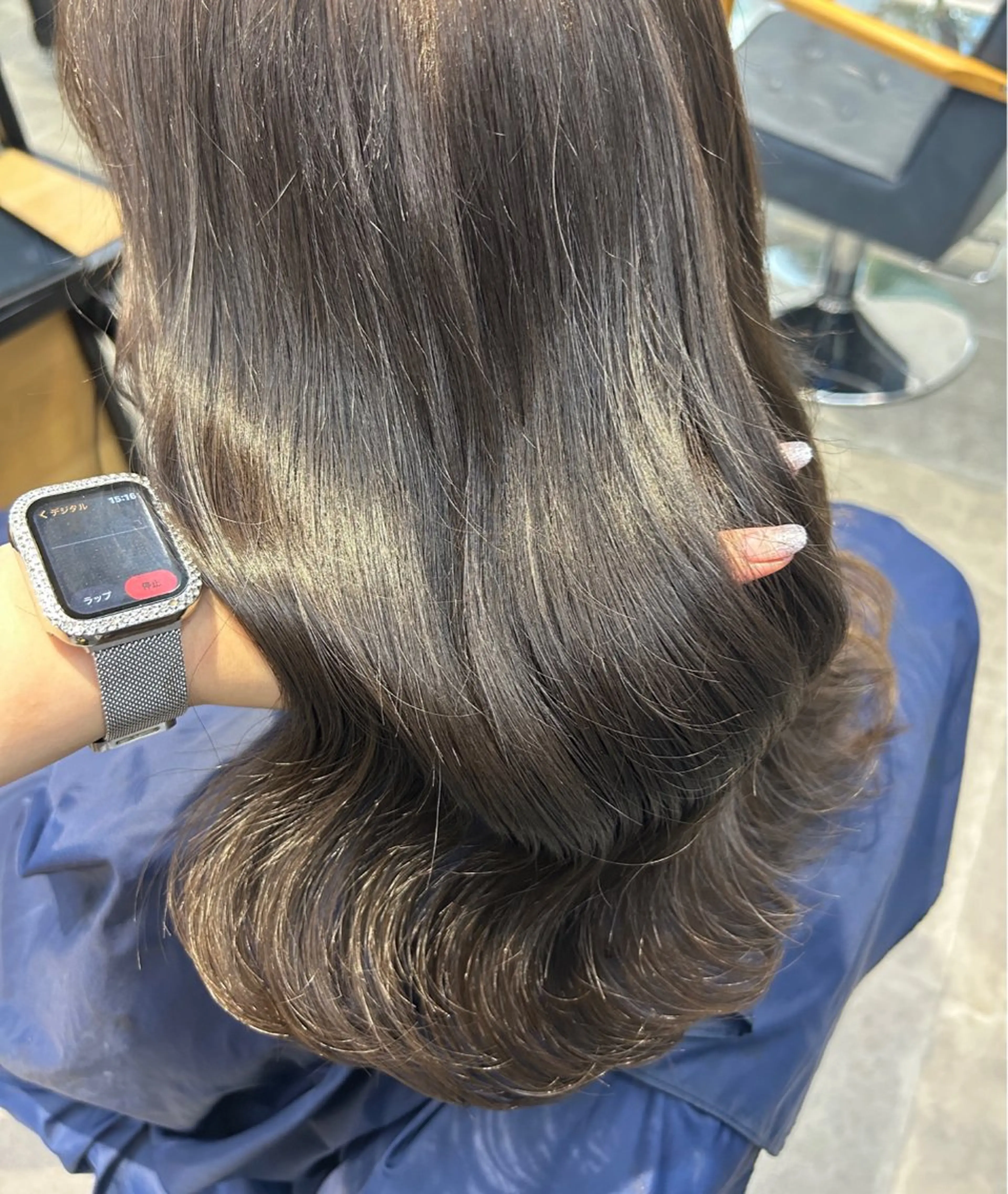 ロング カラー カット ヘアカラー トリートメント newi梅田🫧韓国 ヘア🫧sakiのヘアスタイル