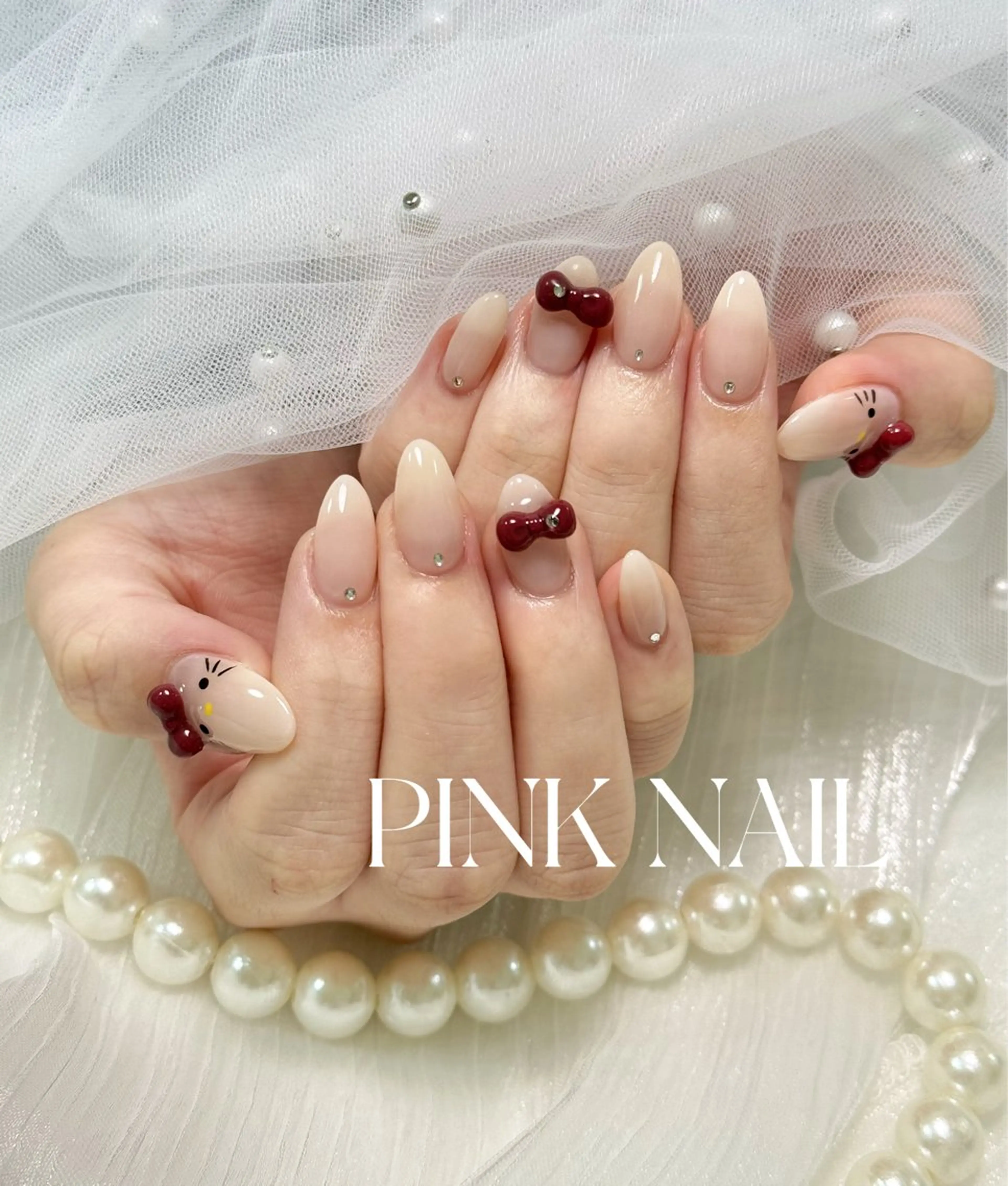 ネイル ハンドネイル pink nailのその他イメージ