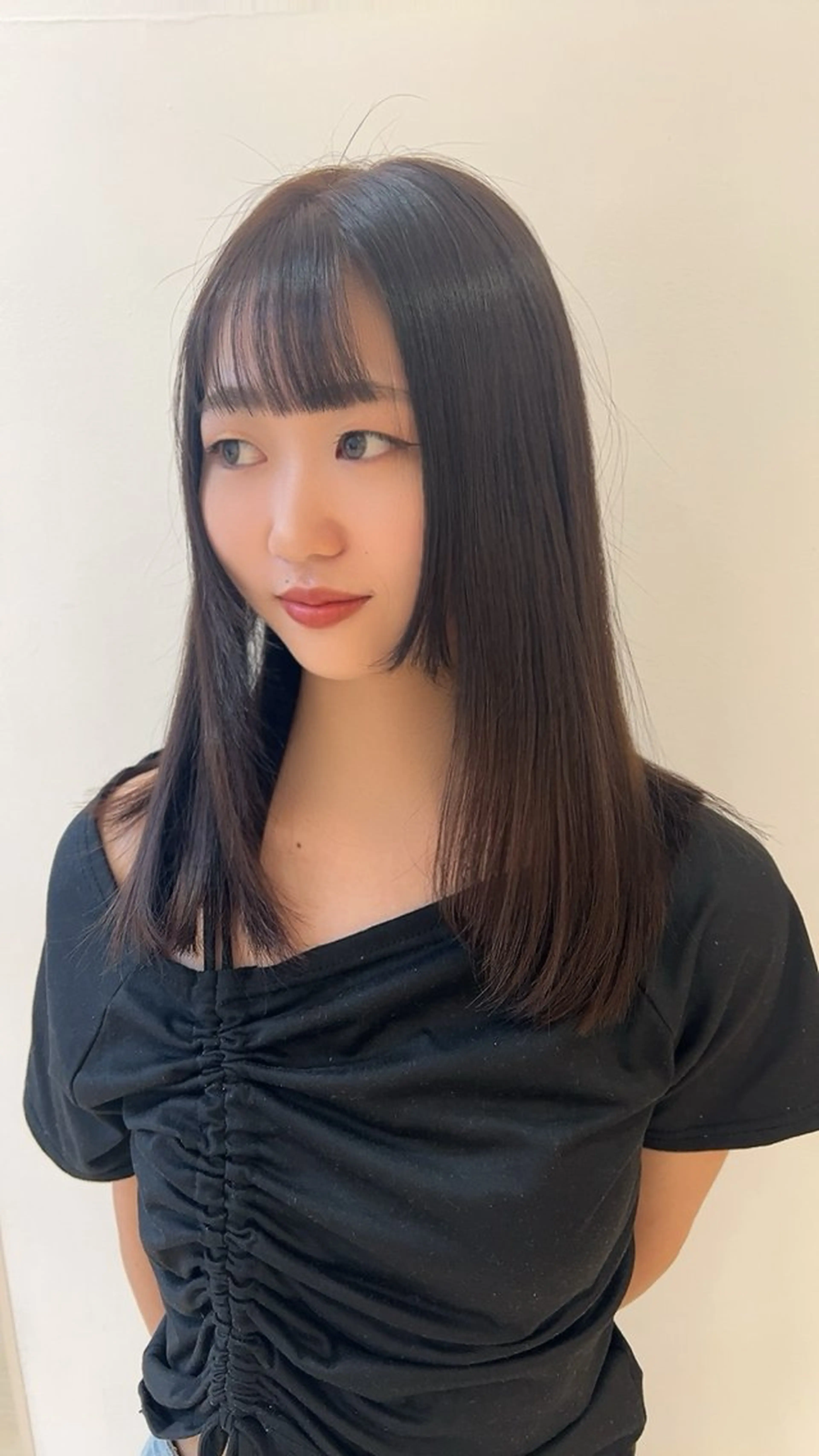 ミディアム カラー カット 堀井 凌平のヘアスタイル