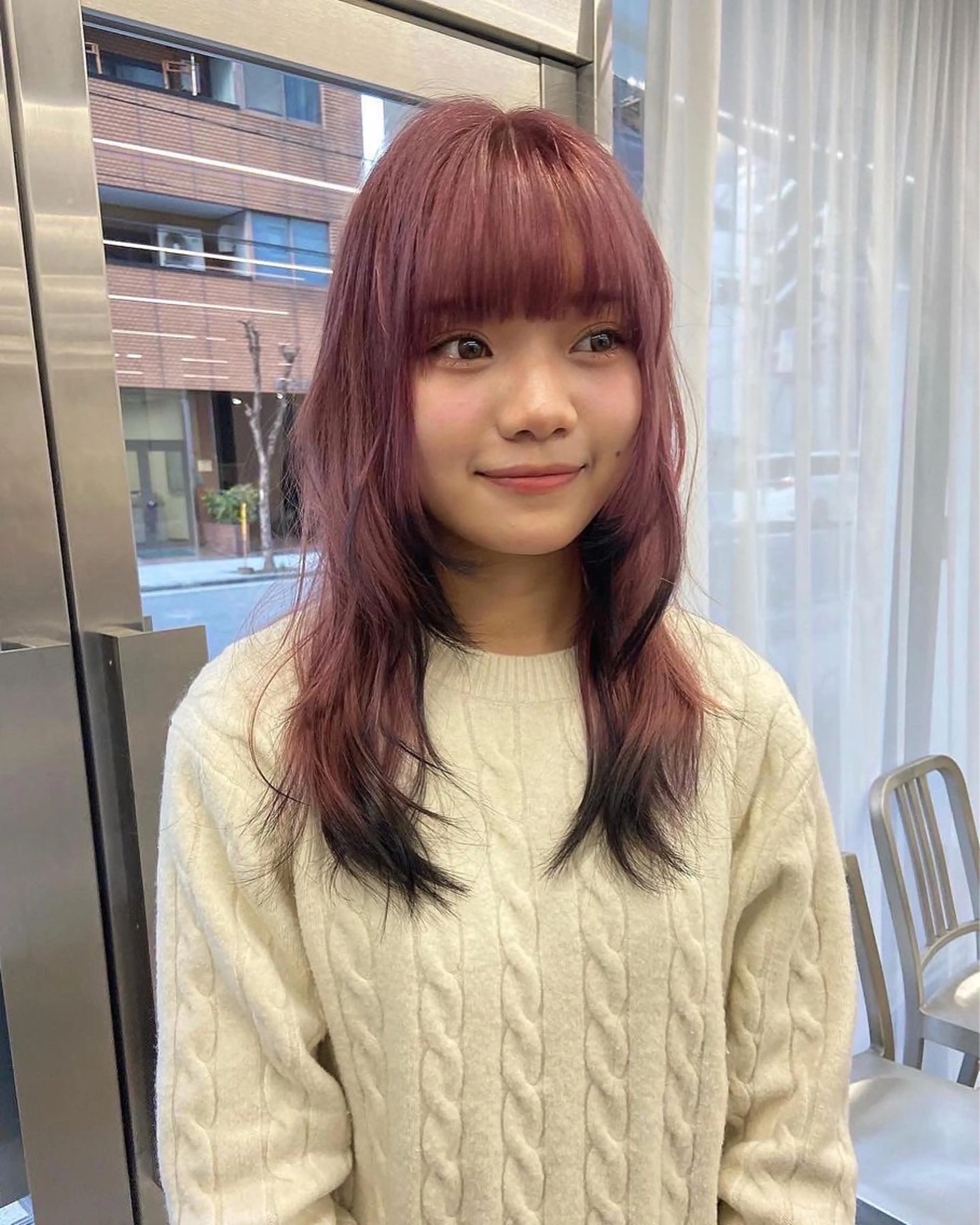 セミロング カラー カット ヘアカラー yuna/ボブカット /ハイトーンカラーのヘアスタイル