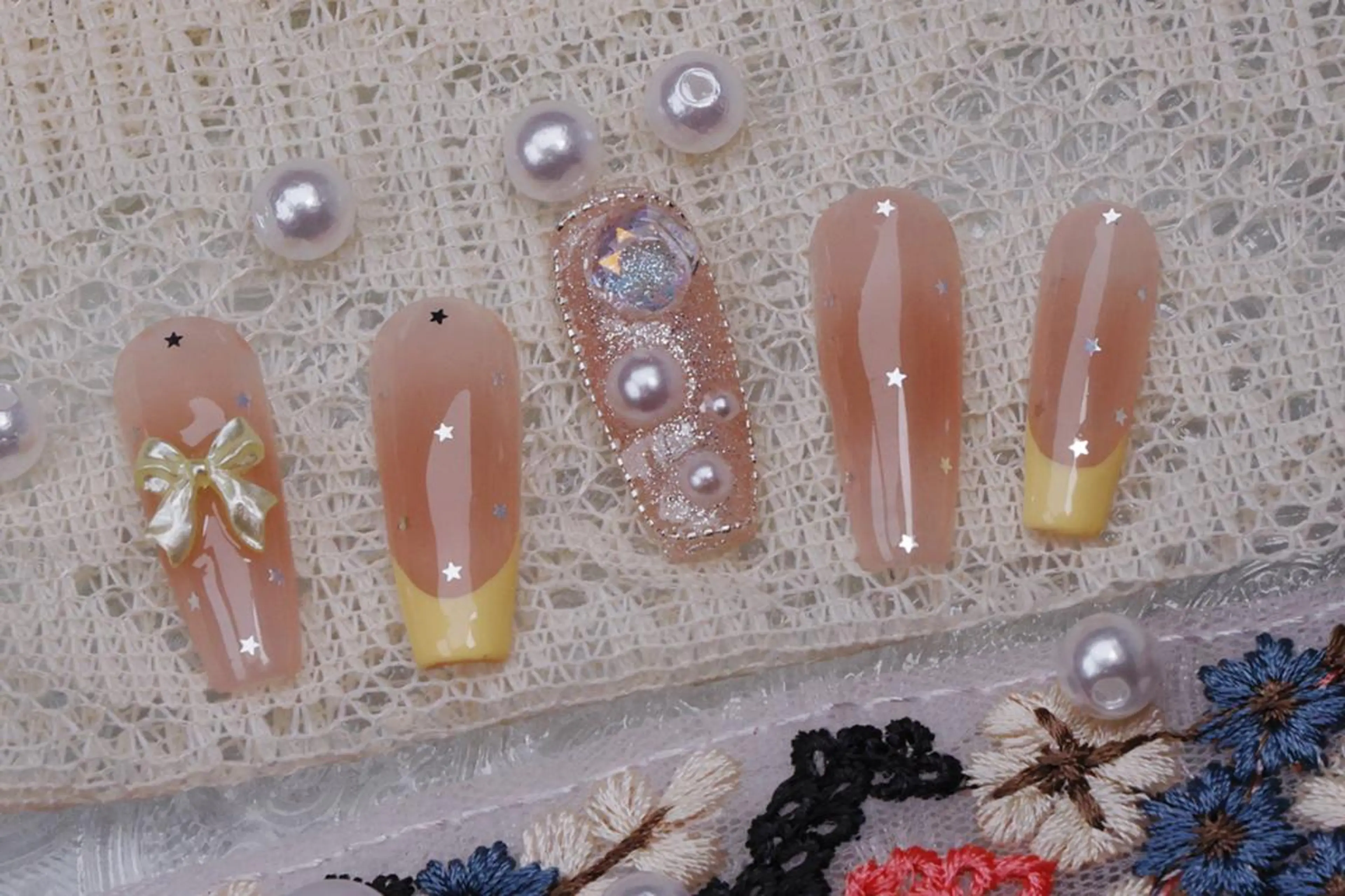 ネイル ハロウィン ロングネイル マグネットネイル スカルプネイル ネイルチップ MSSugar Nailのネイルデザイン