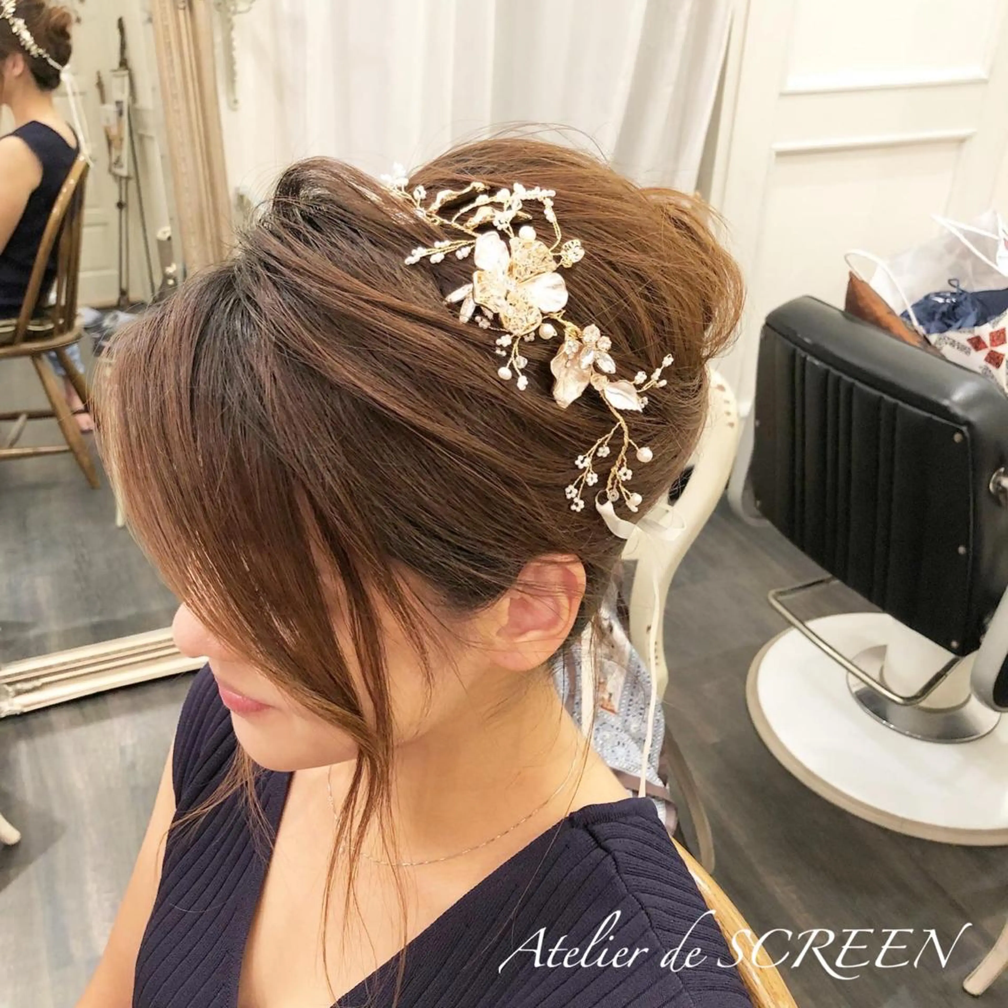ヘアアレンジ 髪飾り SCREEN 仙台のマツエク・マツパデザイン