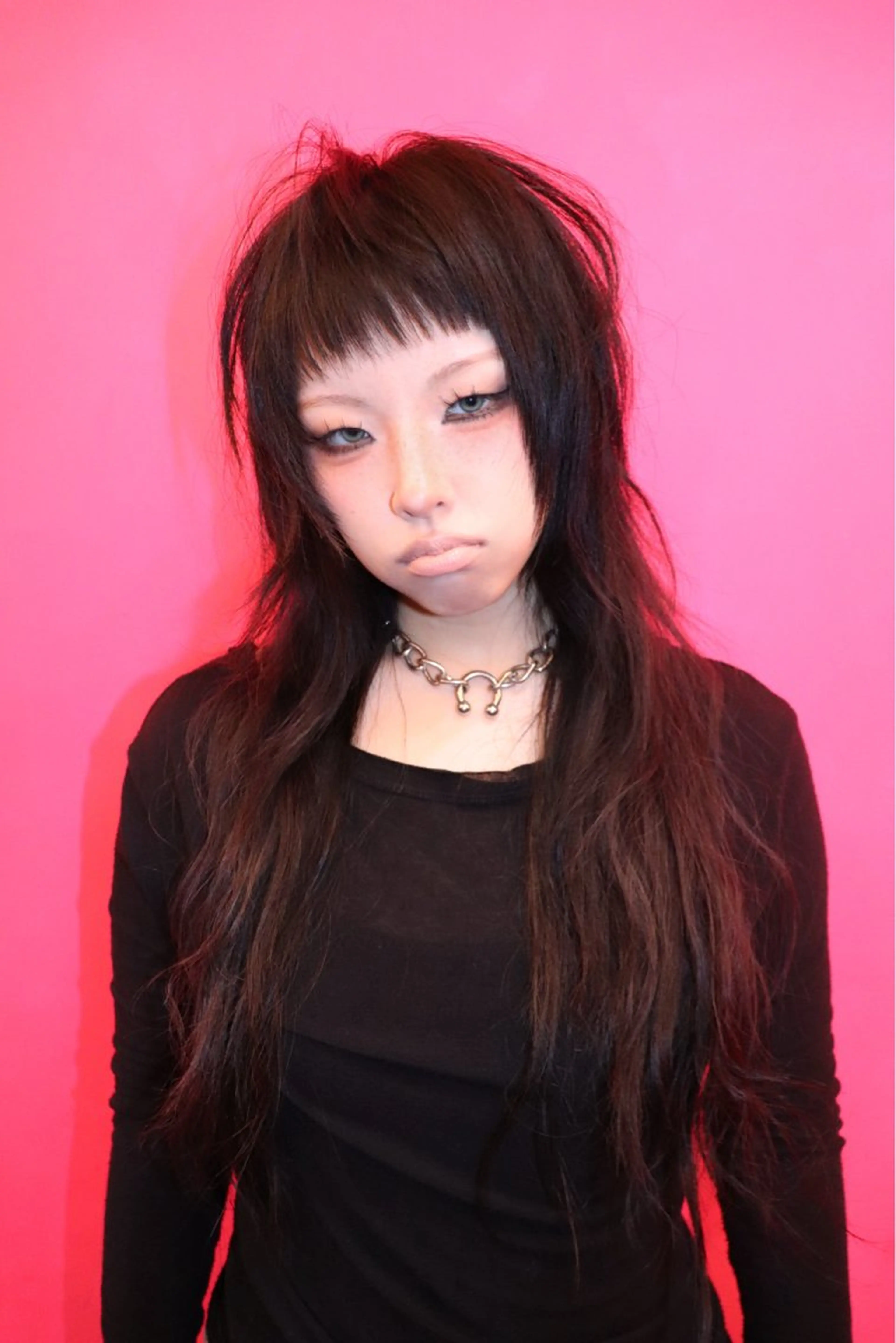 セミロング カット @kyoniyy KYONIのヘアスタイル