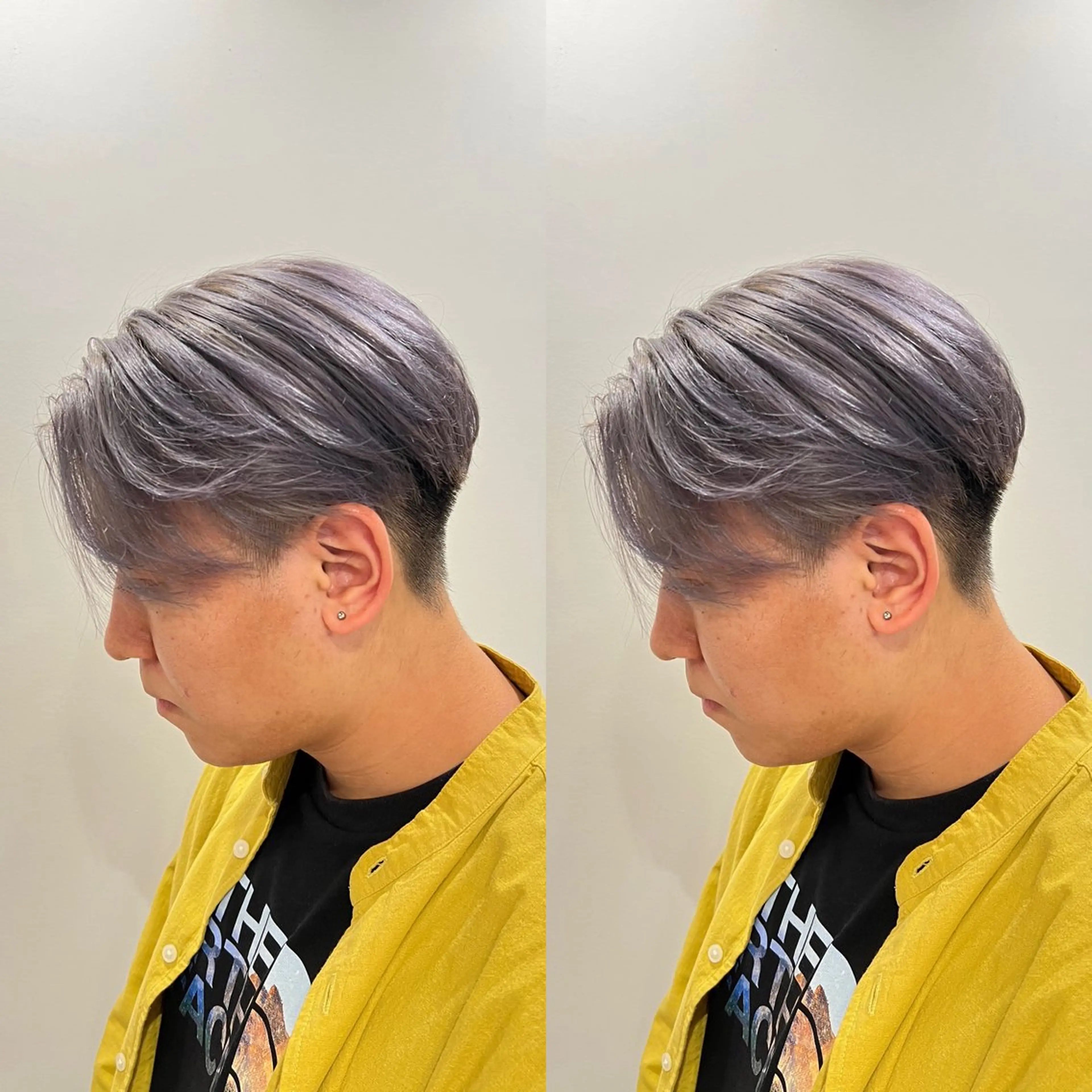 カラー メンズ カット ヘアカラー センターパート ／植田のヘアスタイル