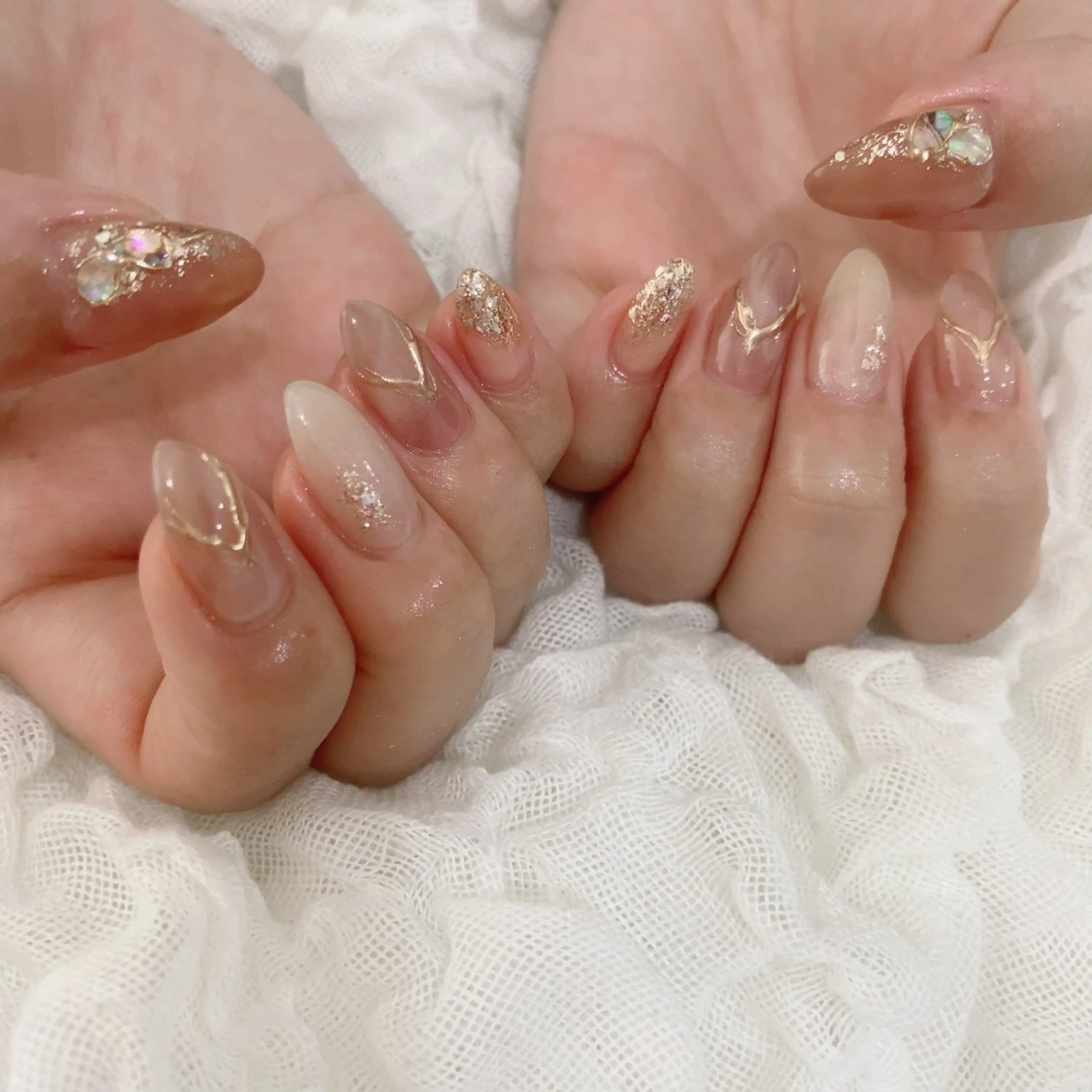 ネイル ミラーネイル ハンドネイル SOL NAILのネイルデザイン