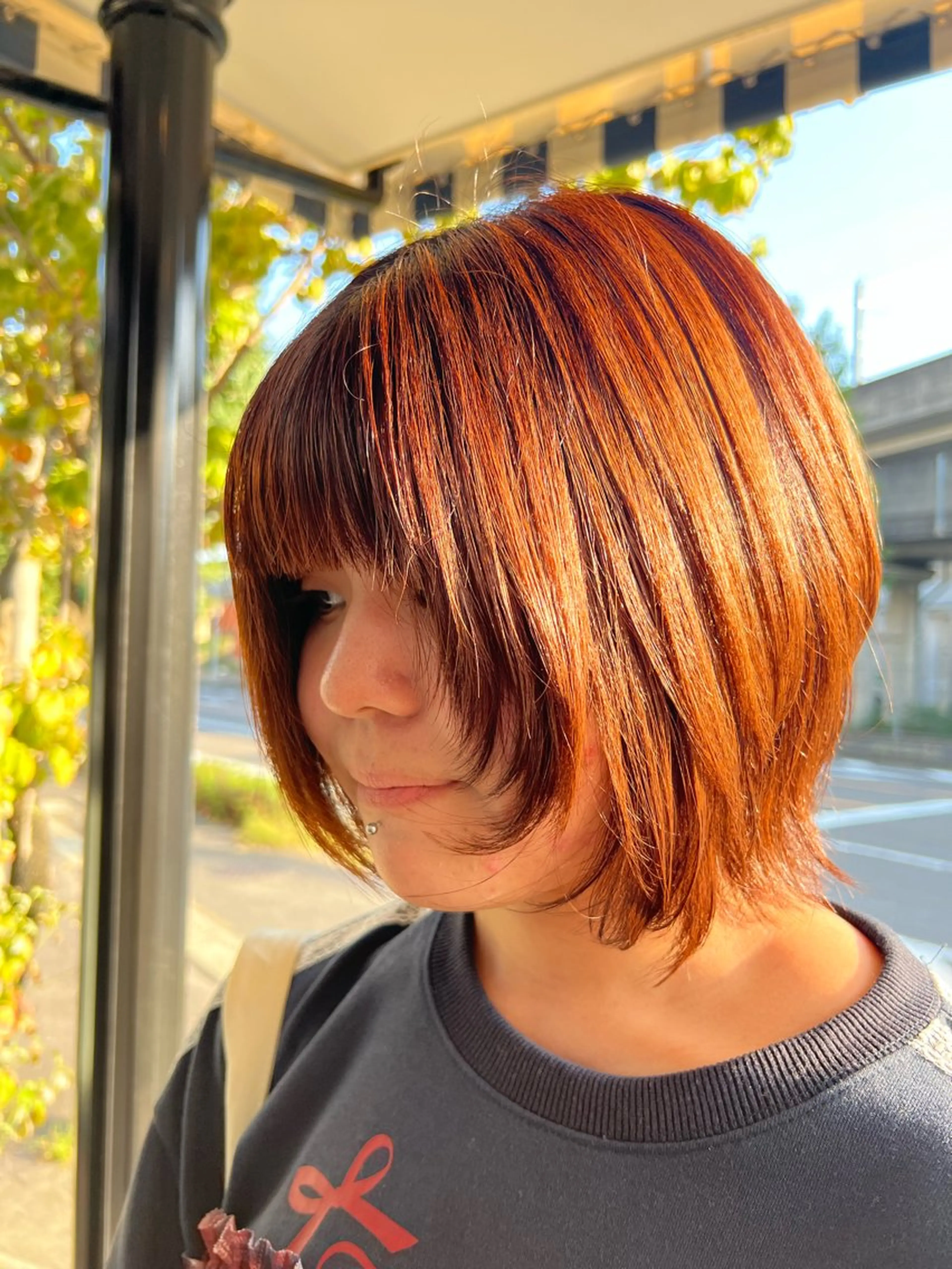 ショート 顔まわりレイヤー レイヤーカット カット cyan Amiのヘアスタイル