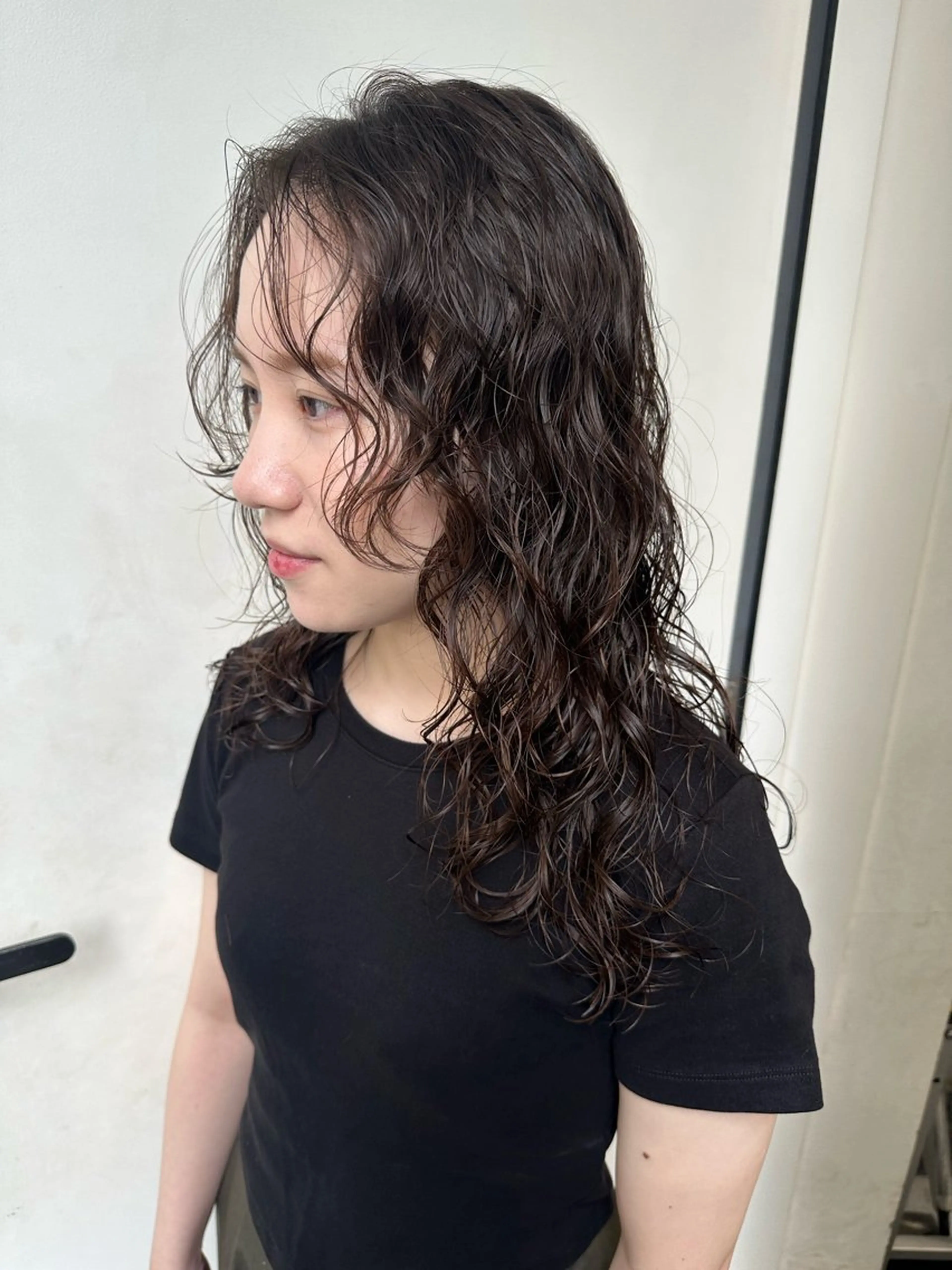 セミロング パーマ ryuei /原宿のヘアスタイル