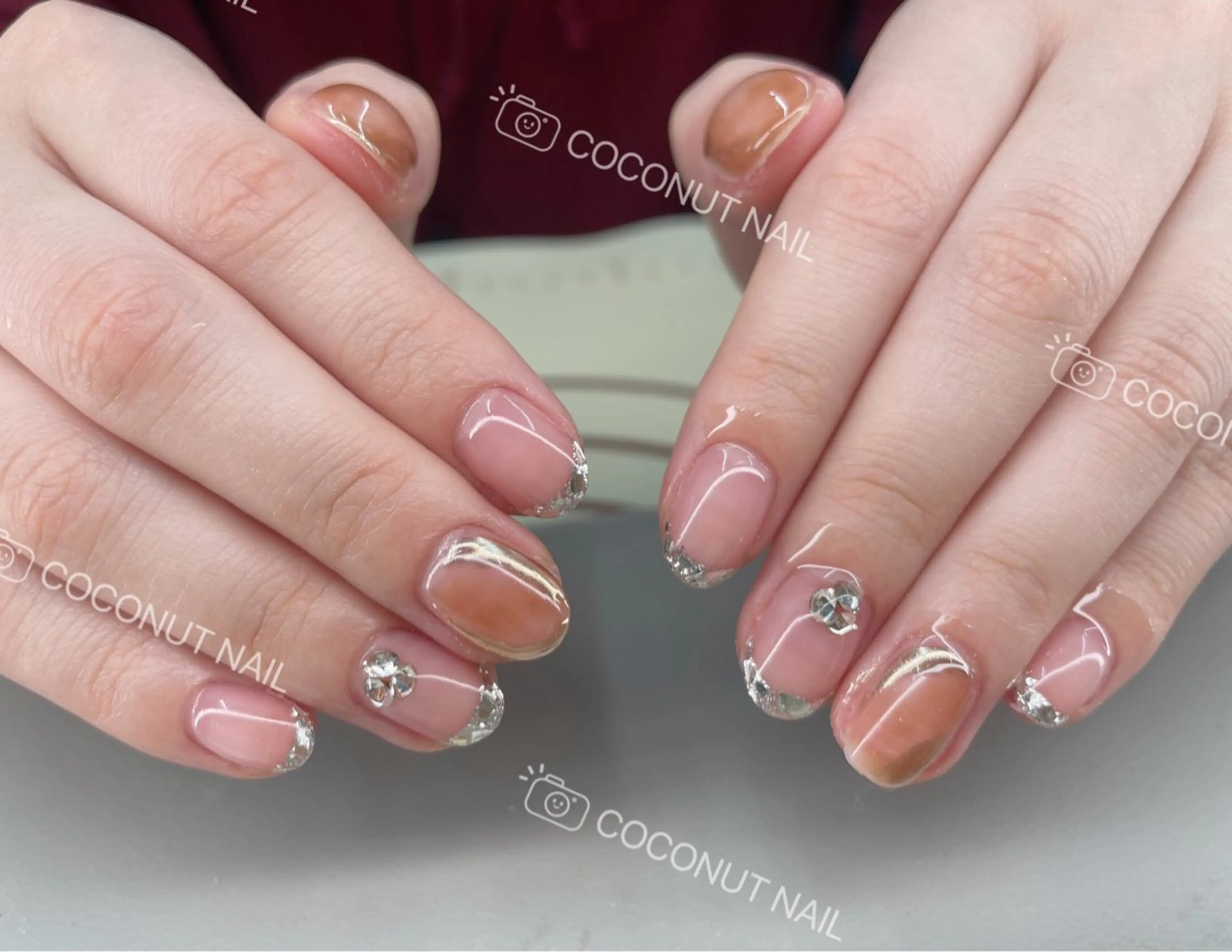 ネイル ハンドネイル 神田 ココナッツのネイルデザイン