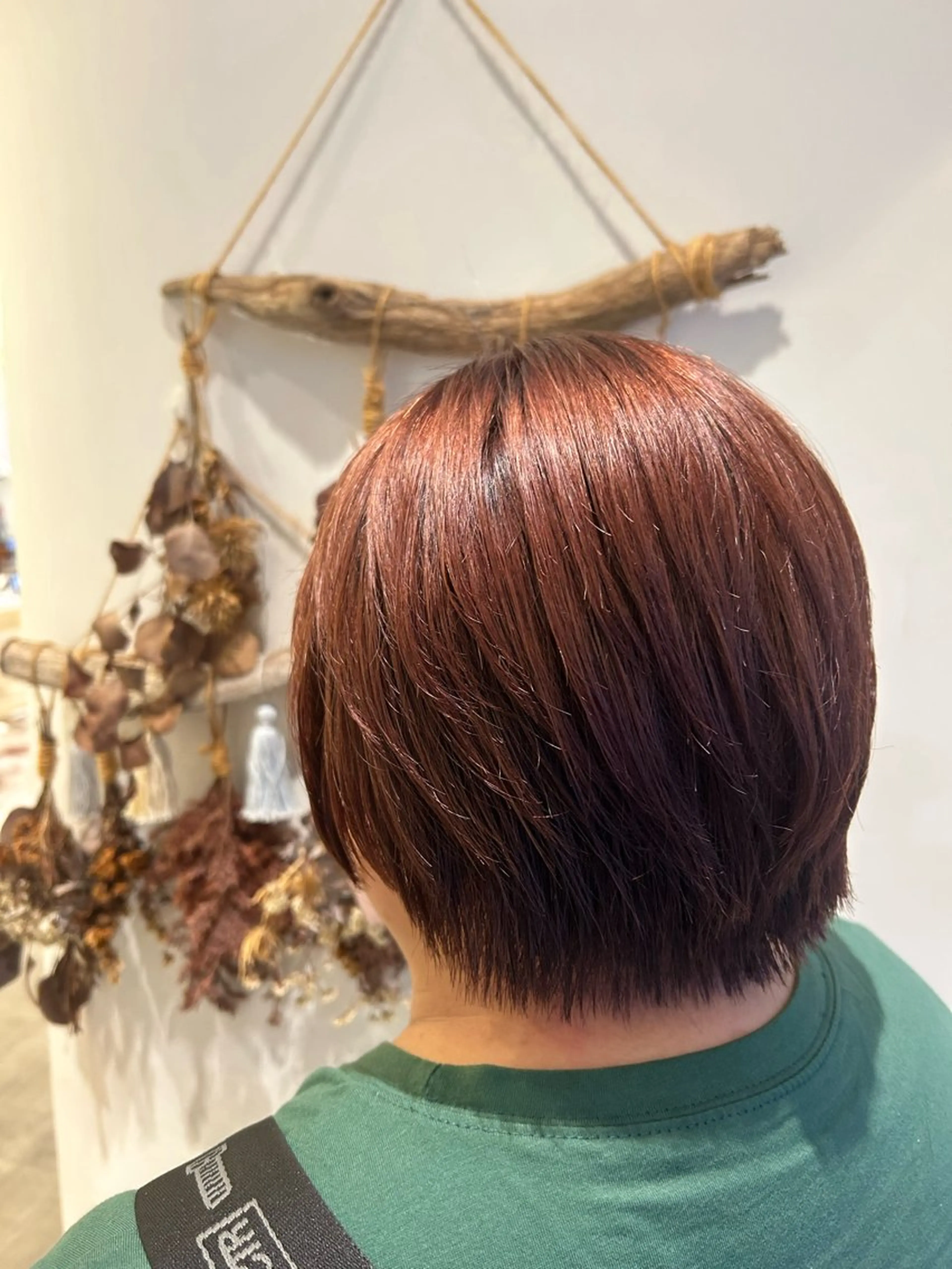 ショート レッドブラウン 榎並茉美【えなみまみ 】託児･駐車場ありのヘアスタイル