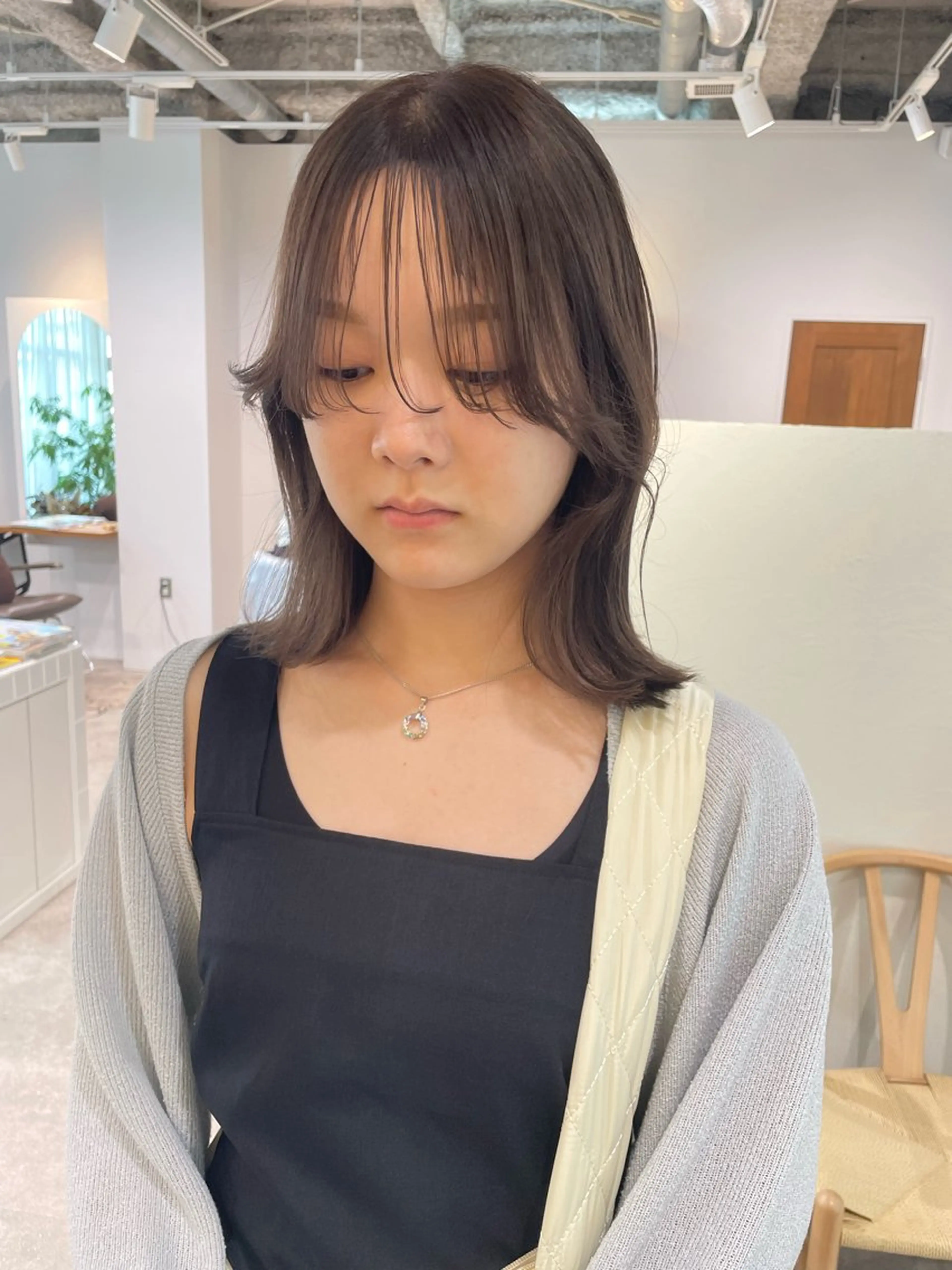 セミロング カラー ♡kyoka /  uyu♡のヘアスタイル