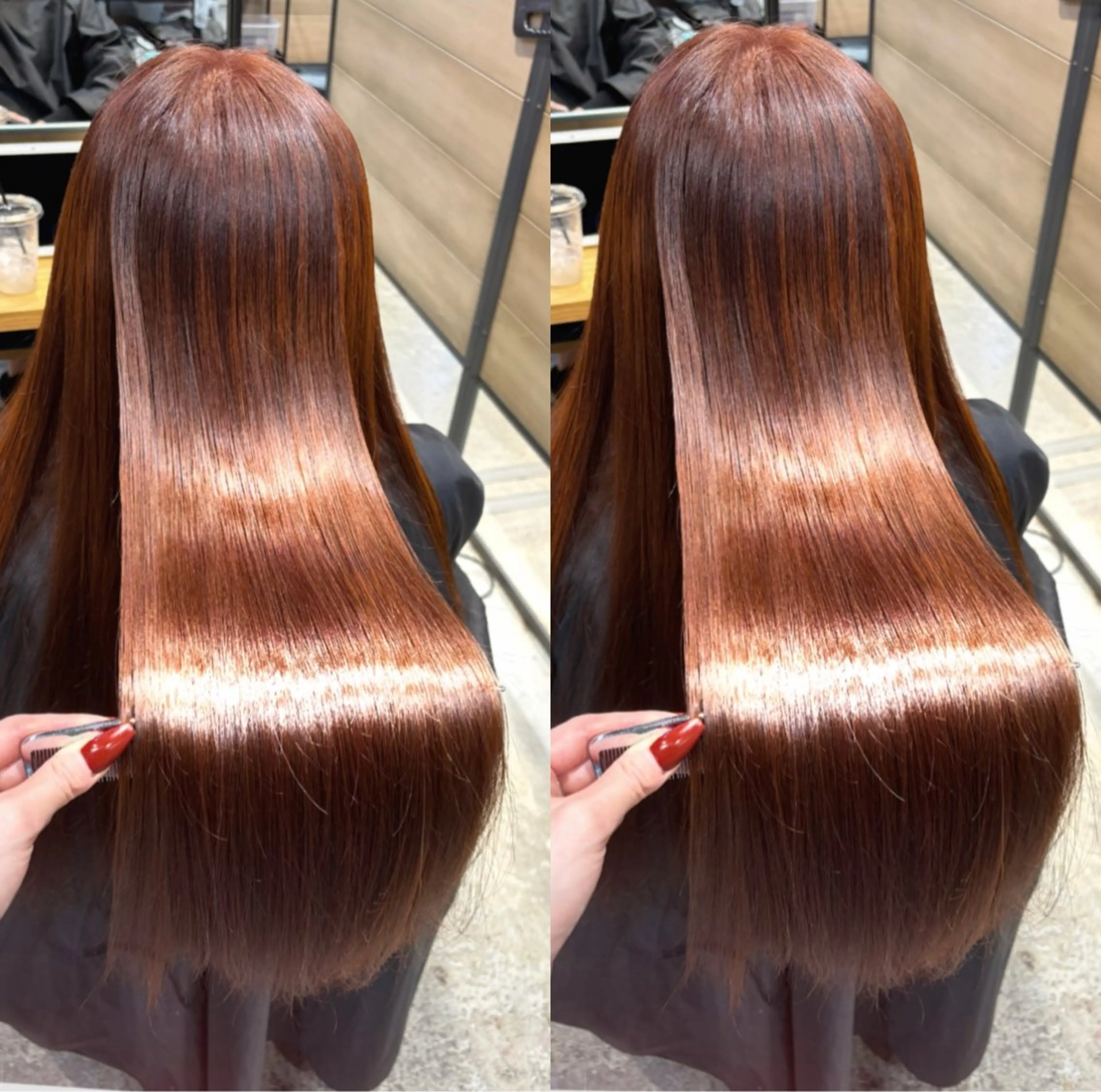 ロング カラー ヘアカラー 縮毛矯正 トリートメント 新宿/髪質改善/ 縮毛矯正/松永ゆいのヘアスタイル