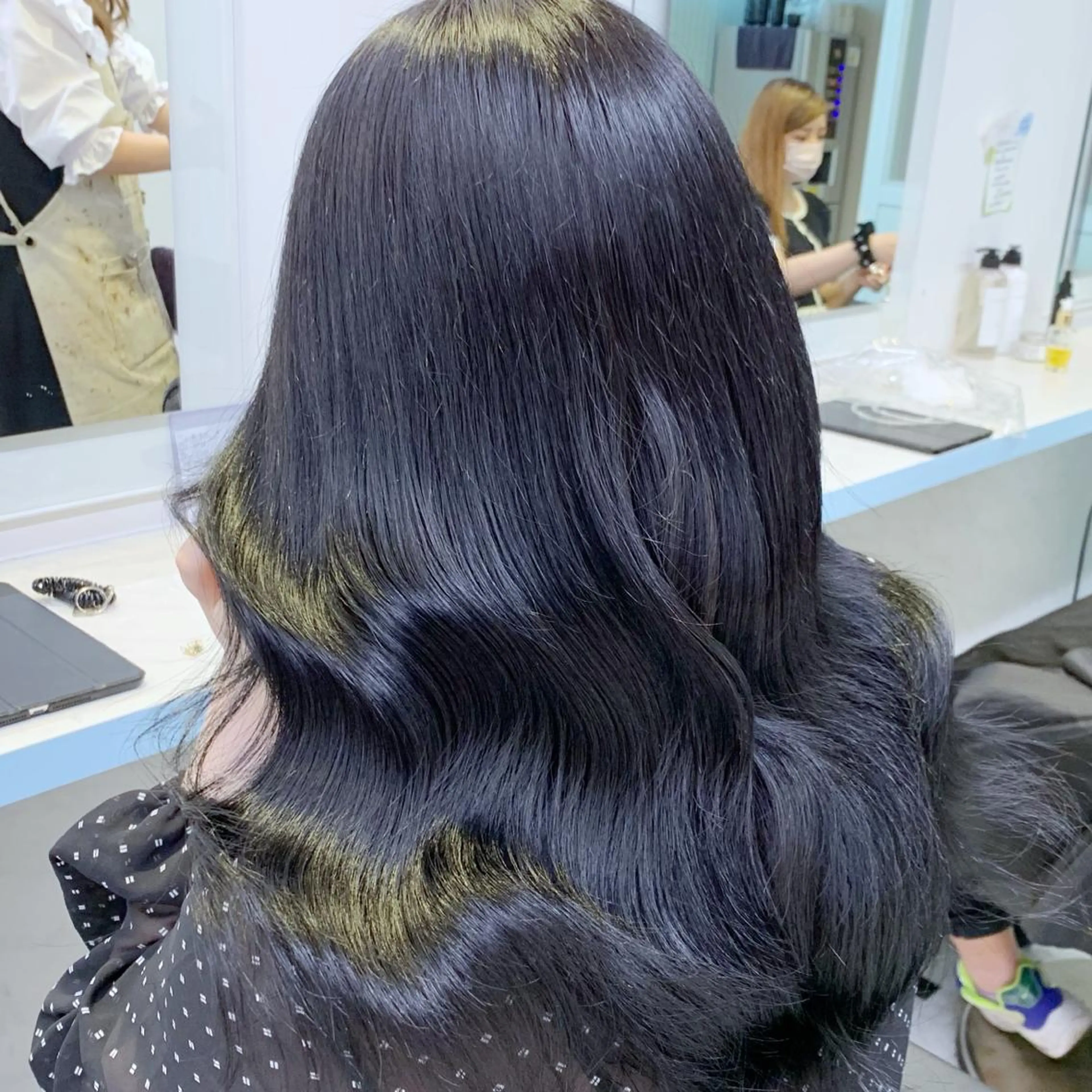 ロング カット ヘアカラー トリートメント 🤍大人っぽ韓国暗髪 🤍Asuka🤍のヘアスタイル