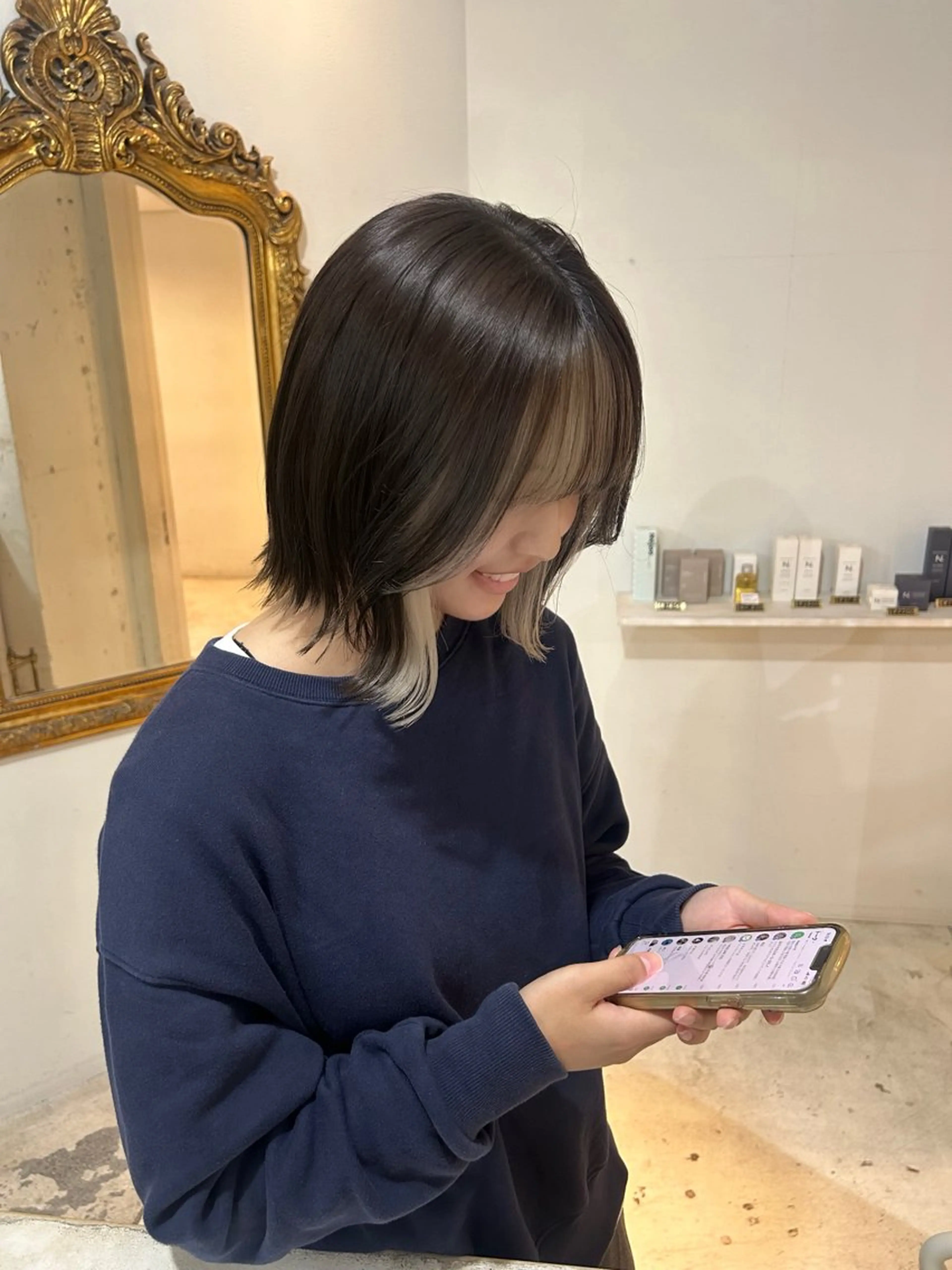 ブリーチイヤリングカラー+treatment ⋆。˚✩の写真