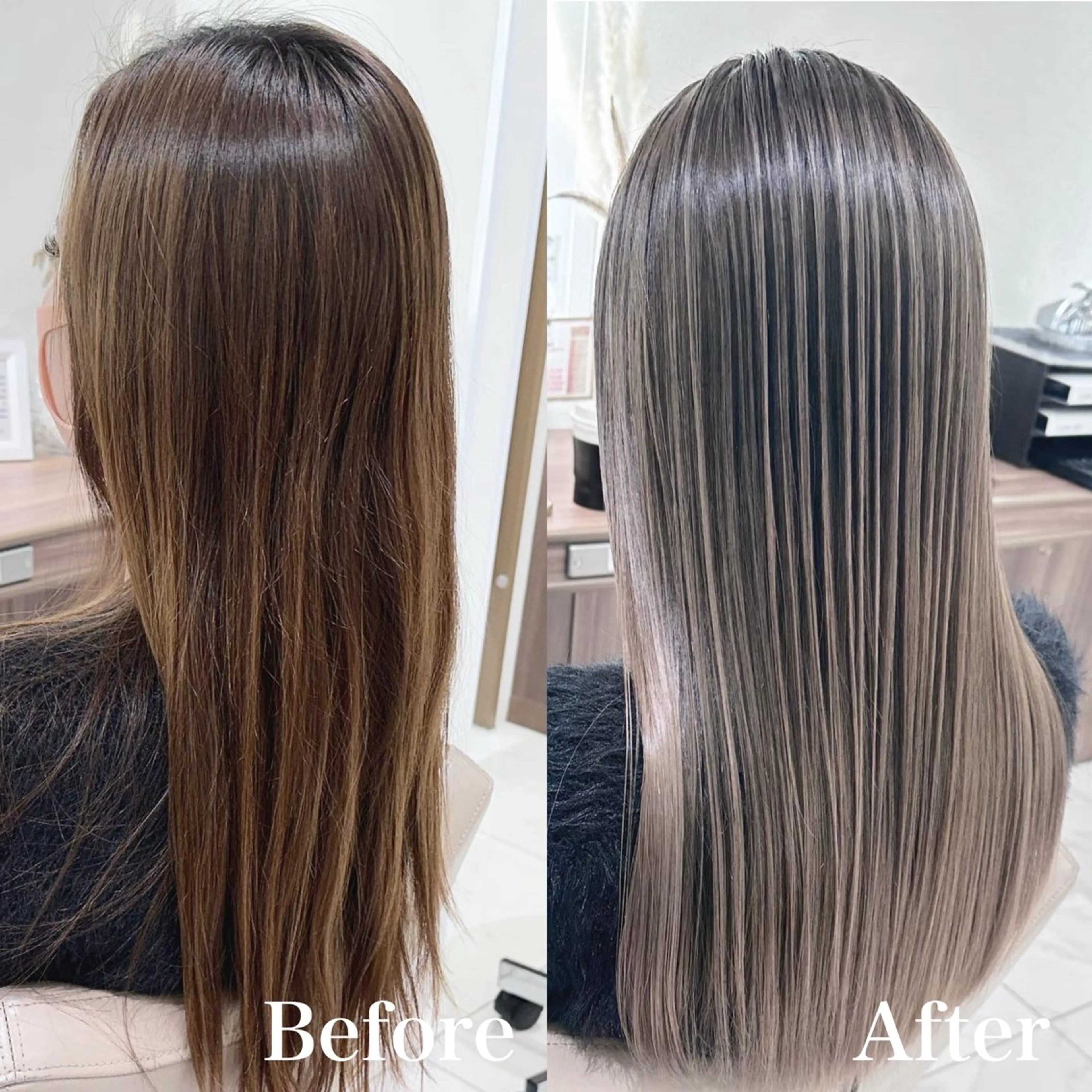 ロング カラー バレイヤージュ 髪質改善 レイヤーカット 山崎俊輔/髪質改善 /バレイヤージュのヘアスタイル