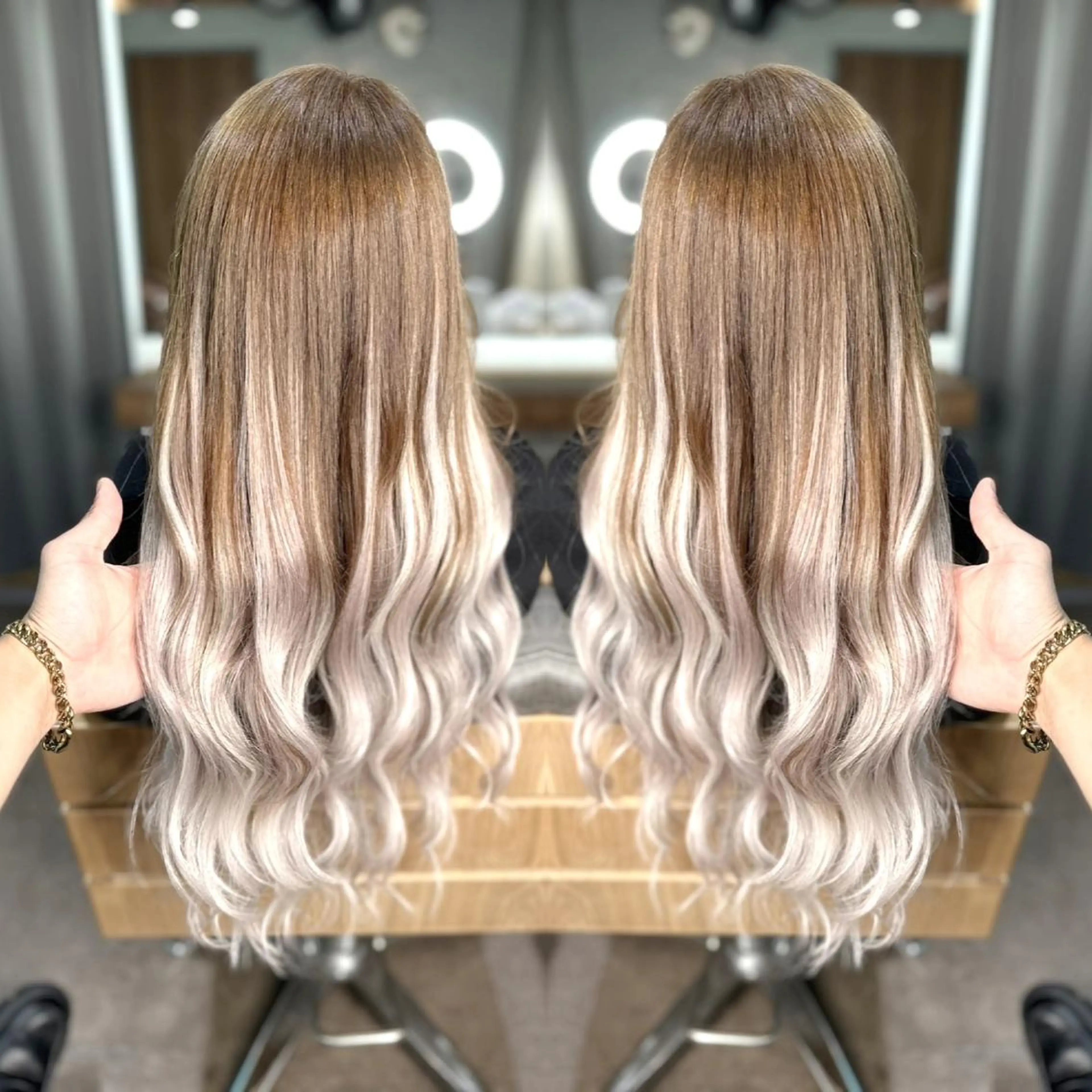 ロング カラー ヘアアレンジ メンズ 韓国ヘアならお任せ♡ 馴染ませ達人👸yuのヘアスタイル