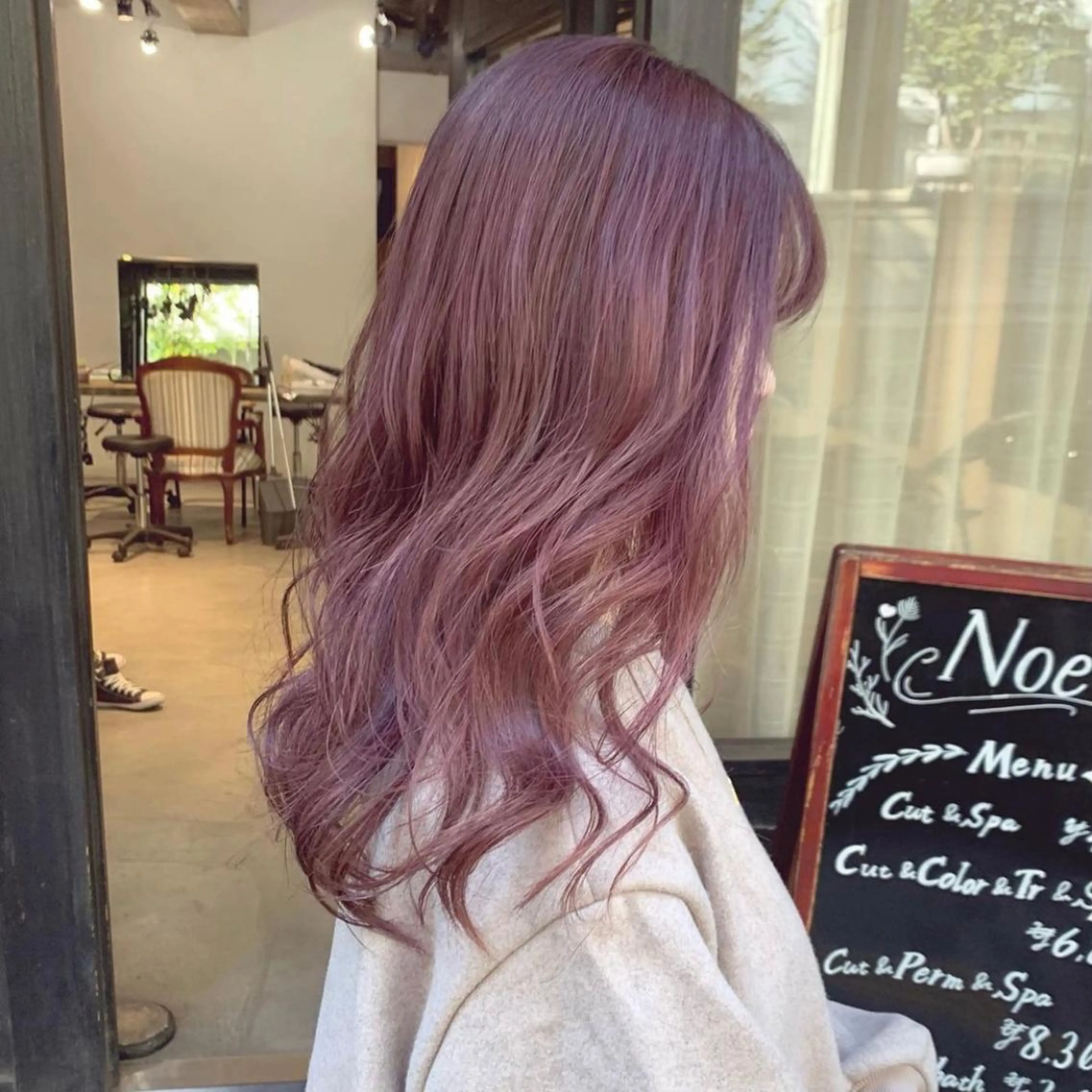 セミロング カラー 透明感カラー ピンクカラー 💡似合わせのプロ 💡takutoのヘアスタイル