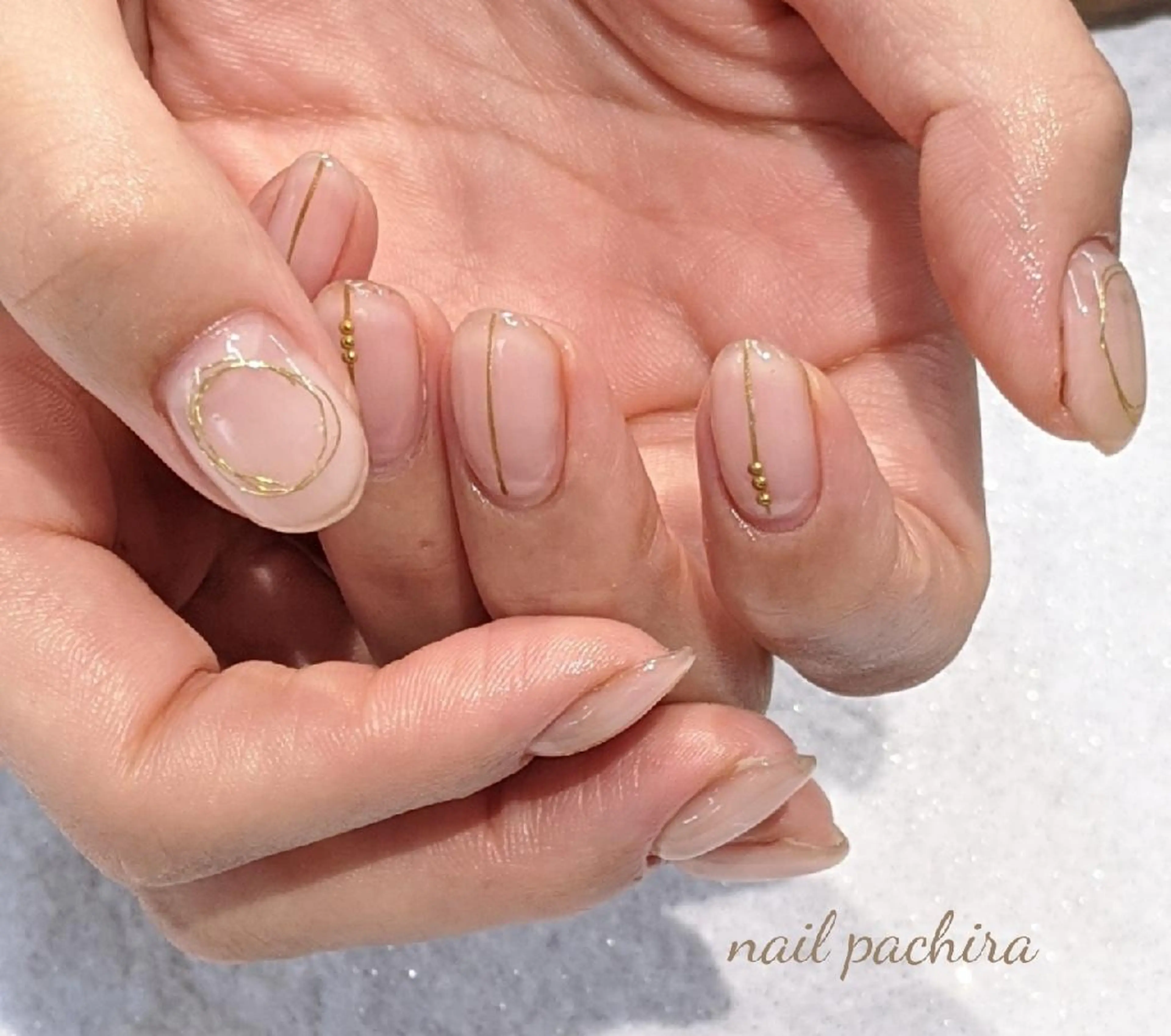 ネイル シンプルネイル ネイルパキラ ゆうのネイルデザイン