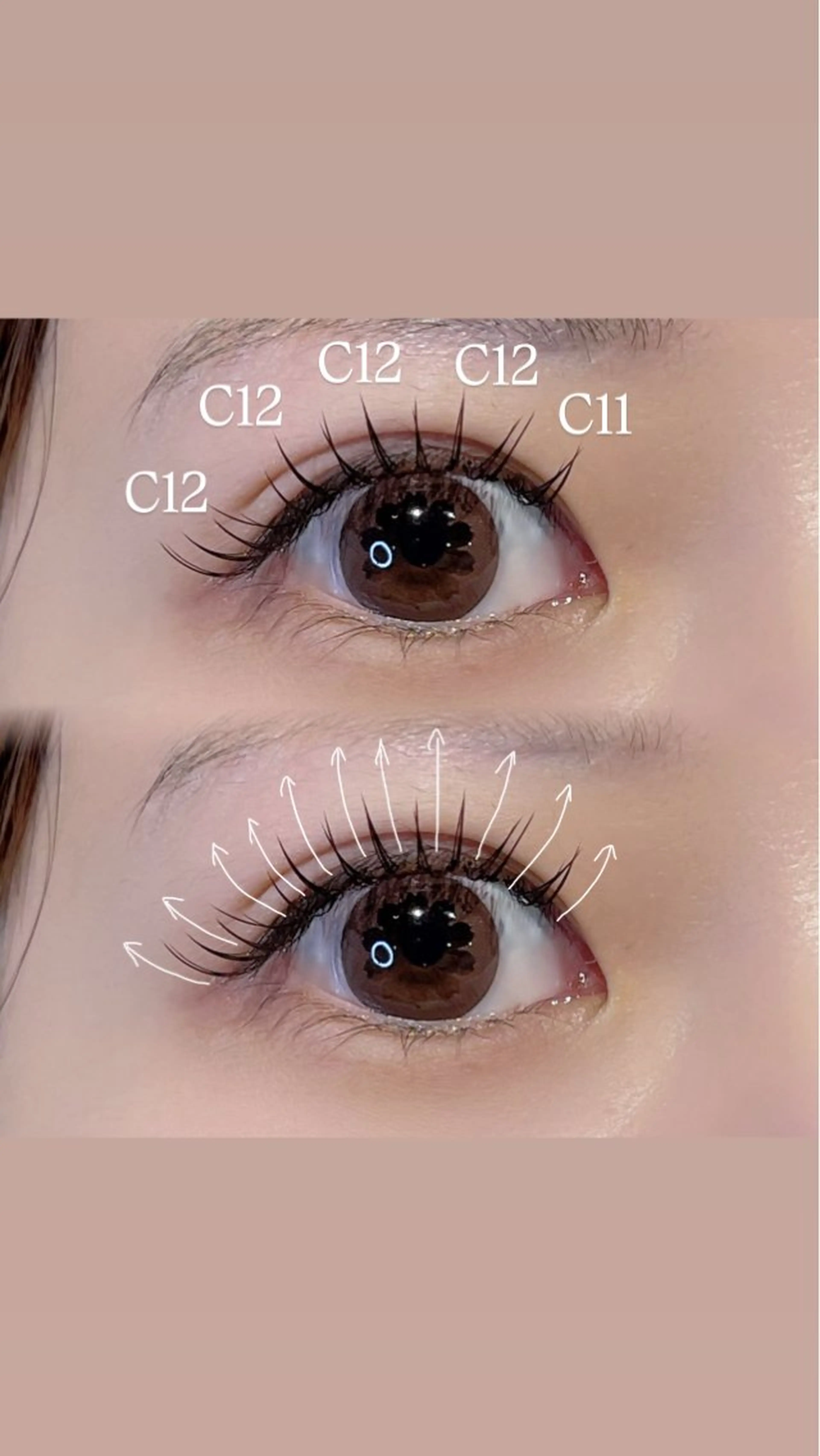 マツエク・マツパ マツエク LED指名No.１ MIORA MIKIのマツエク・マツパデザイン