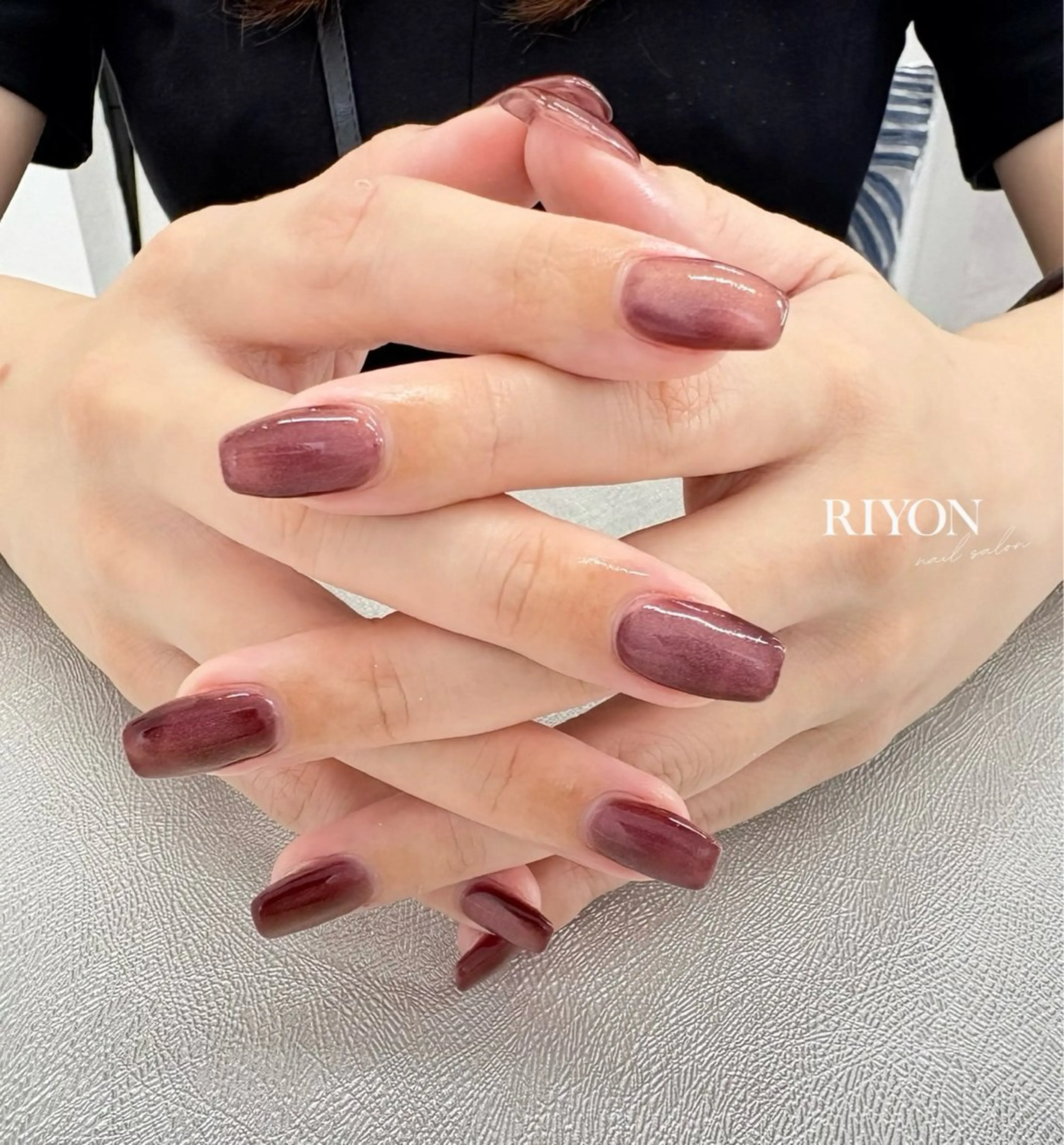 ネイル マグネットネイル マグネットワンカラー ワンカラーネイル RIYON staffのネイルデザイン
