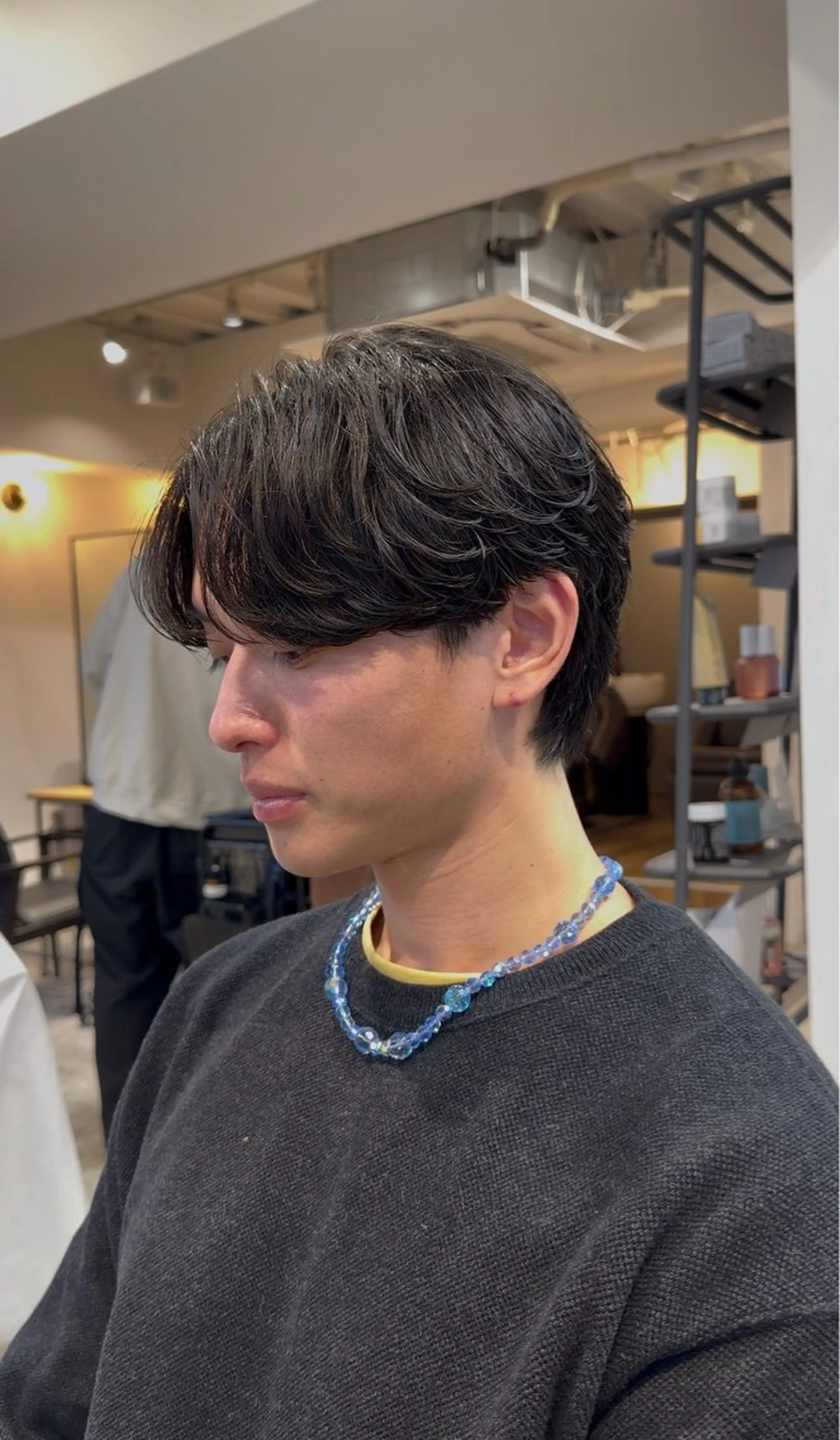 パーマ メンズ フェザーパーマ メンズパーマ スパイキーショート ニュアンスパーマ カット 大阪茶屋町 メンズカット関田拳のヘアスタイル