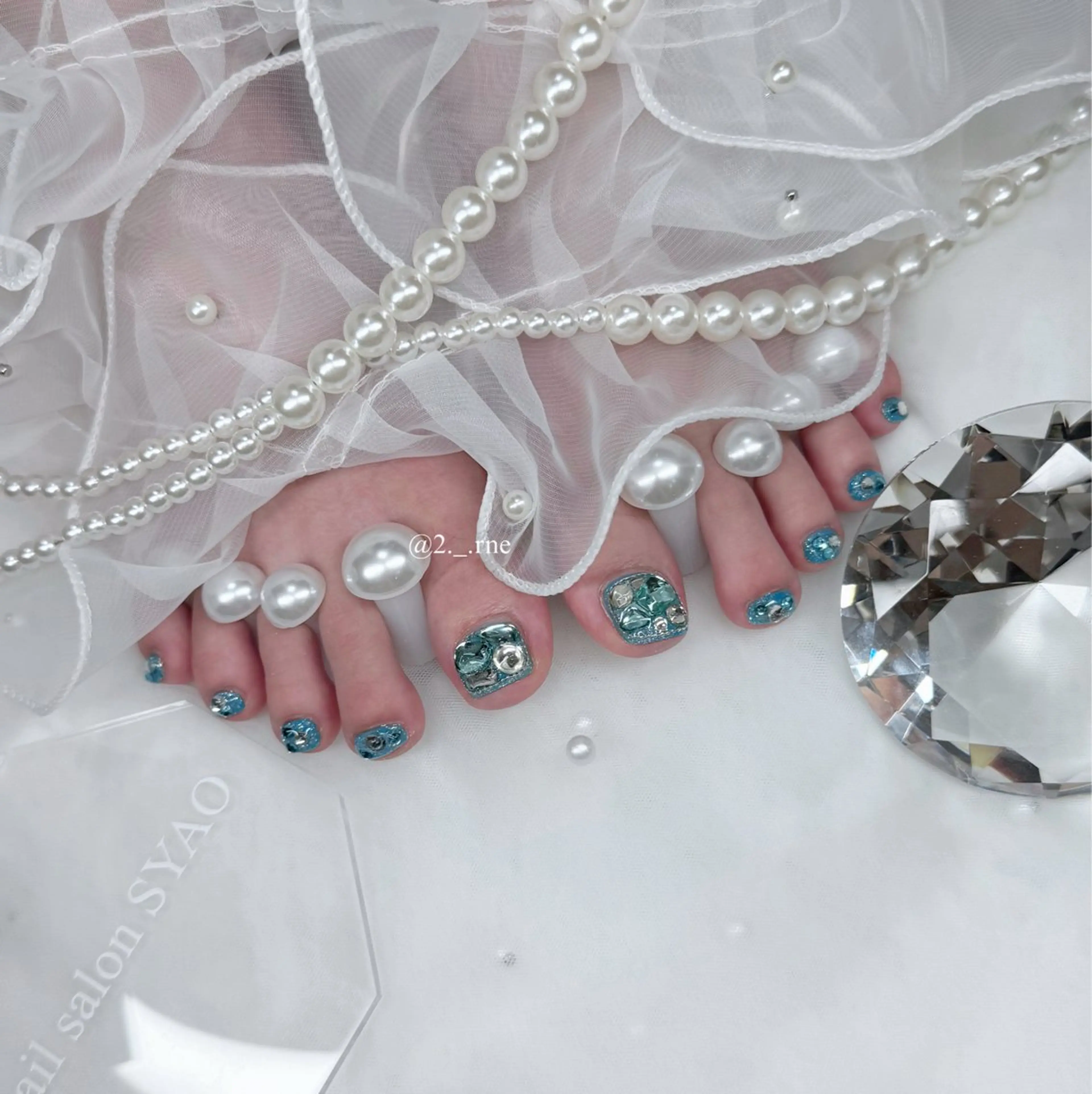 ♡フットネイル（持ち込みデザイン）♡　オフなしの写真