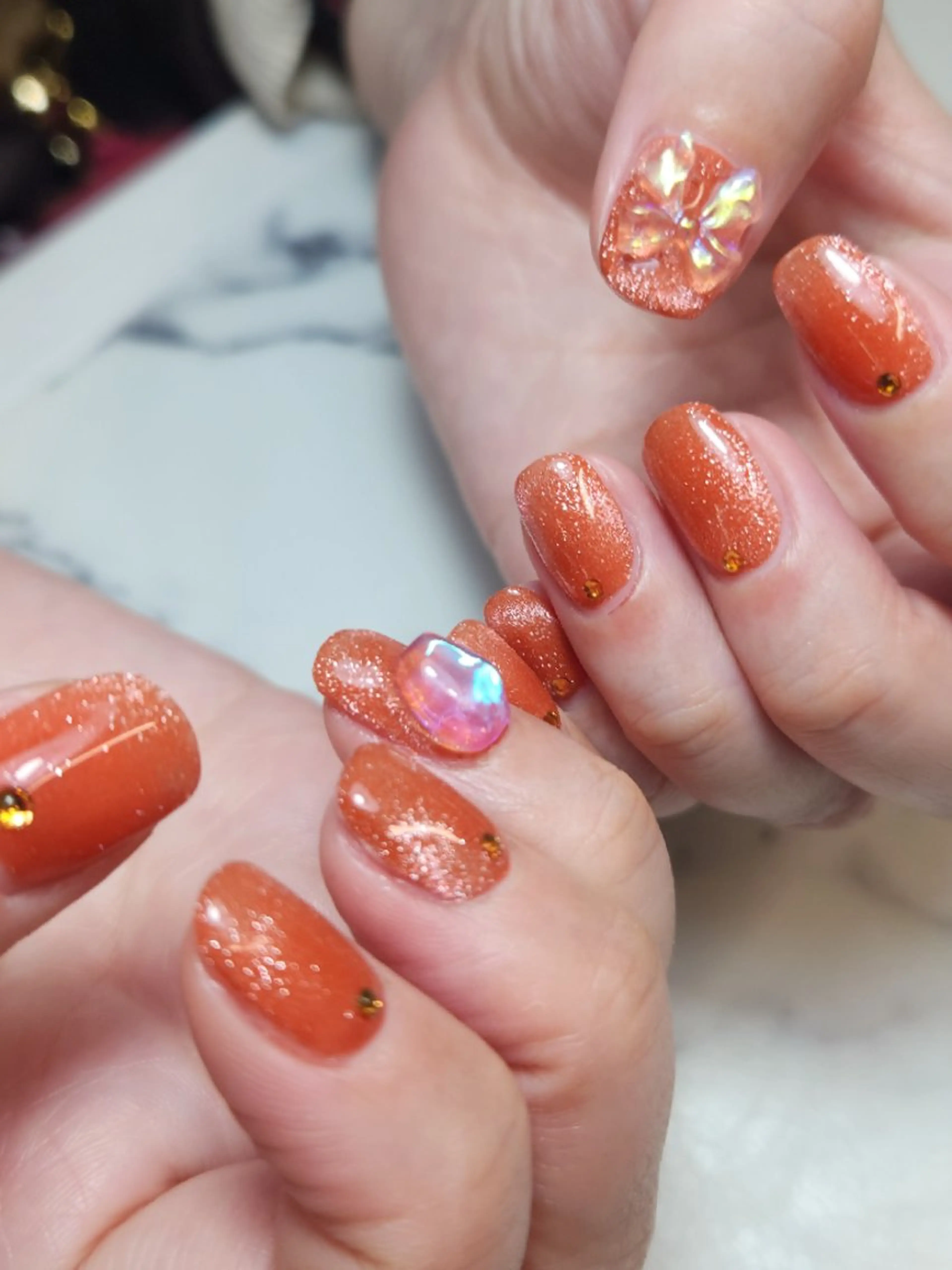 ネイル ストーンネイル ハンドネイル NailSalon  N.中目黒のネイルデザイン