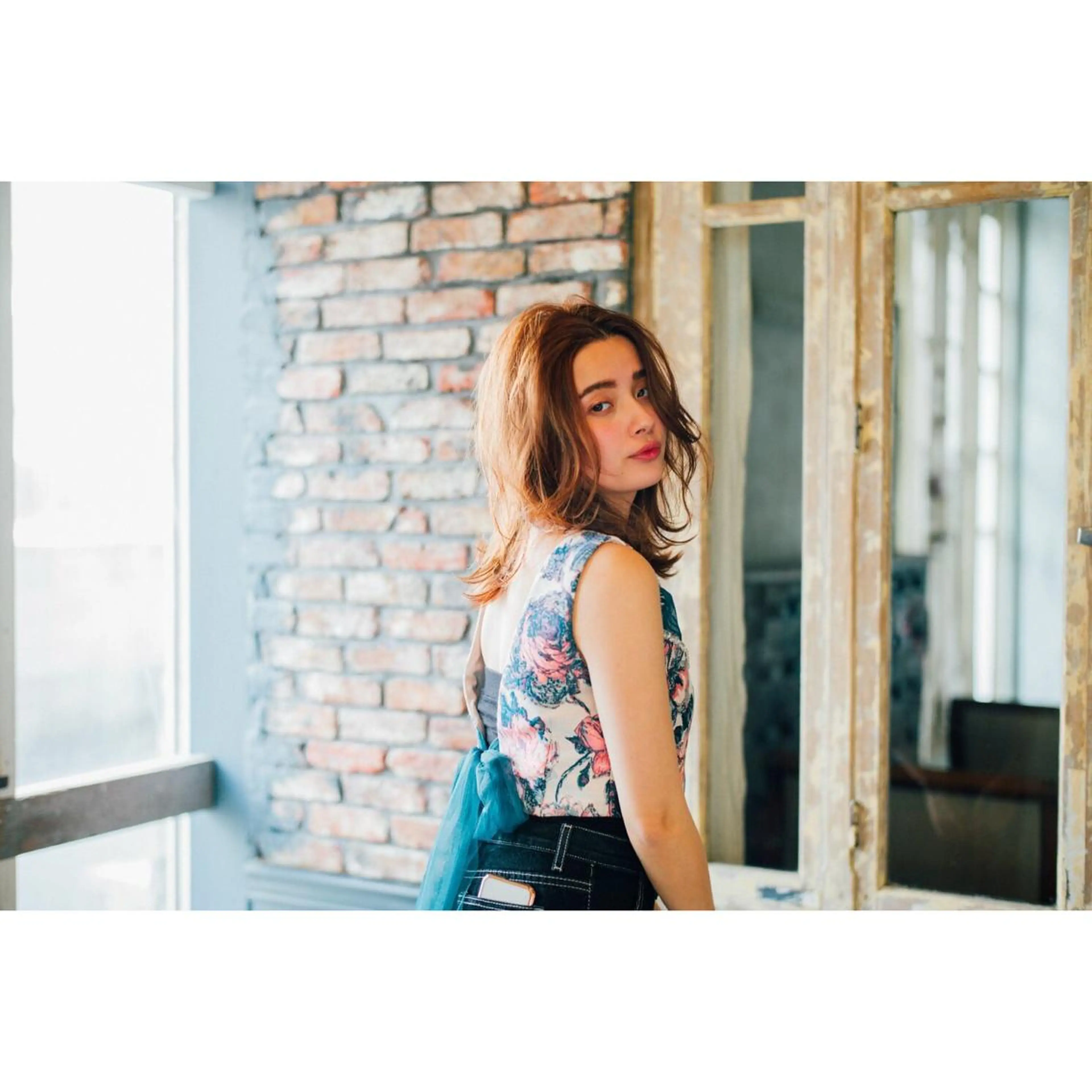 ミディアム カラー カット ヘアカラー トリートメント (スタイリスト)牧 好美のヘアスタイル