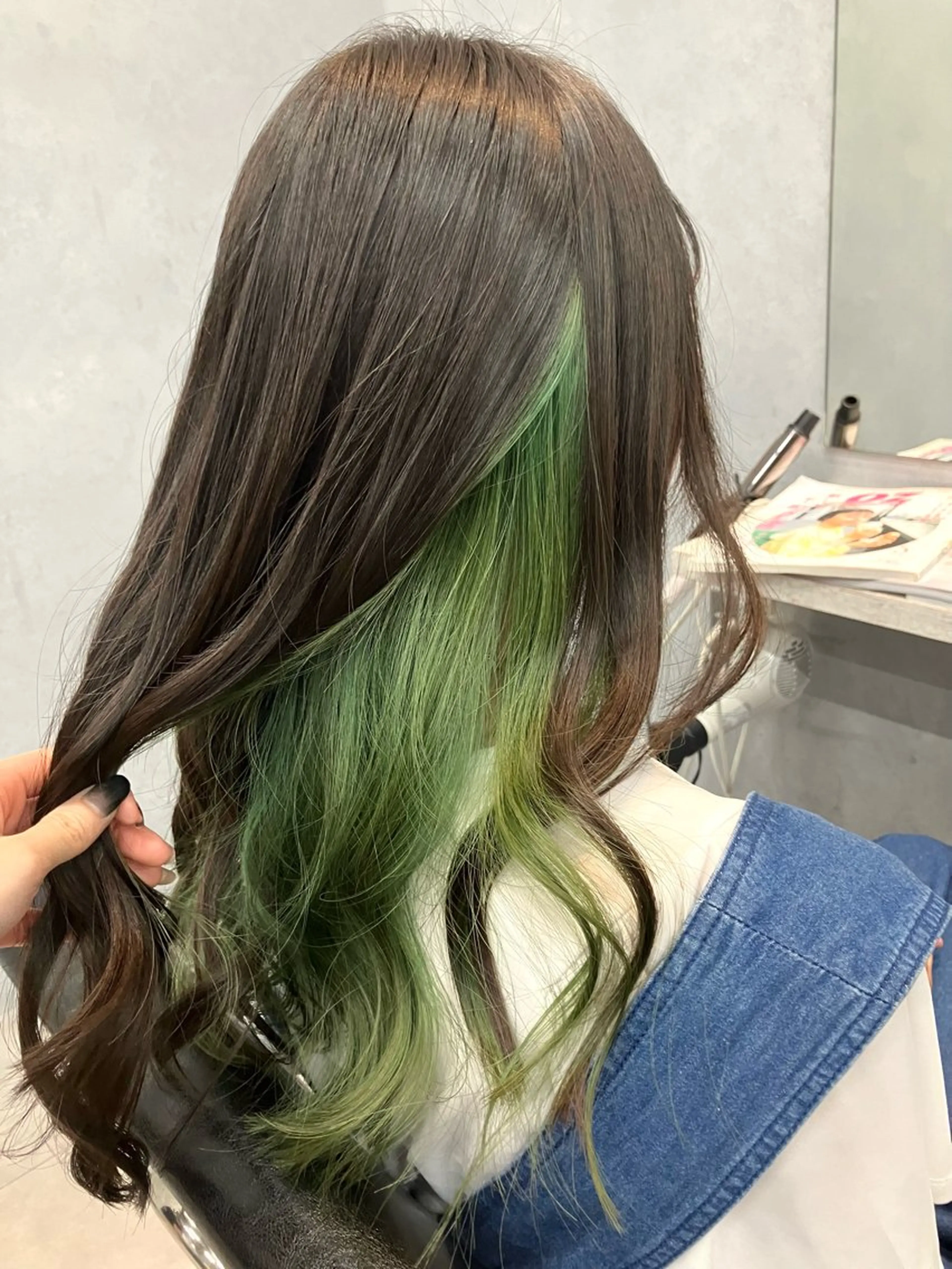 ロング カラー カット ヘアカラー 🎀♥️推しカラー tomoka💜🍭のヘアスタイル