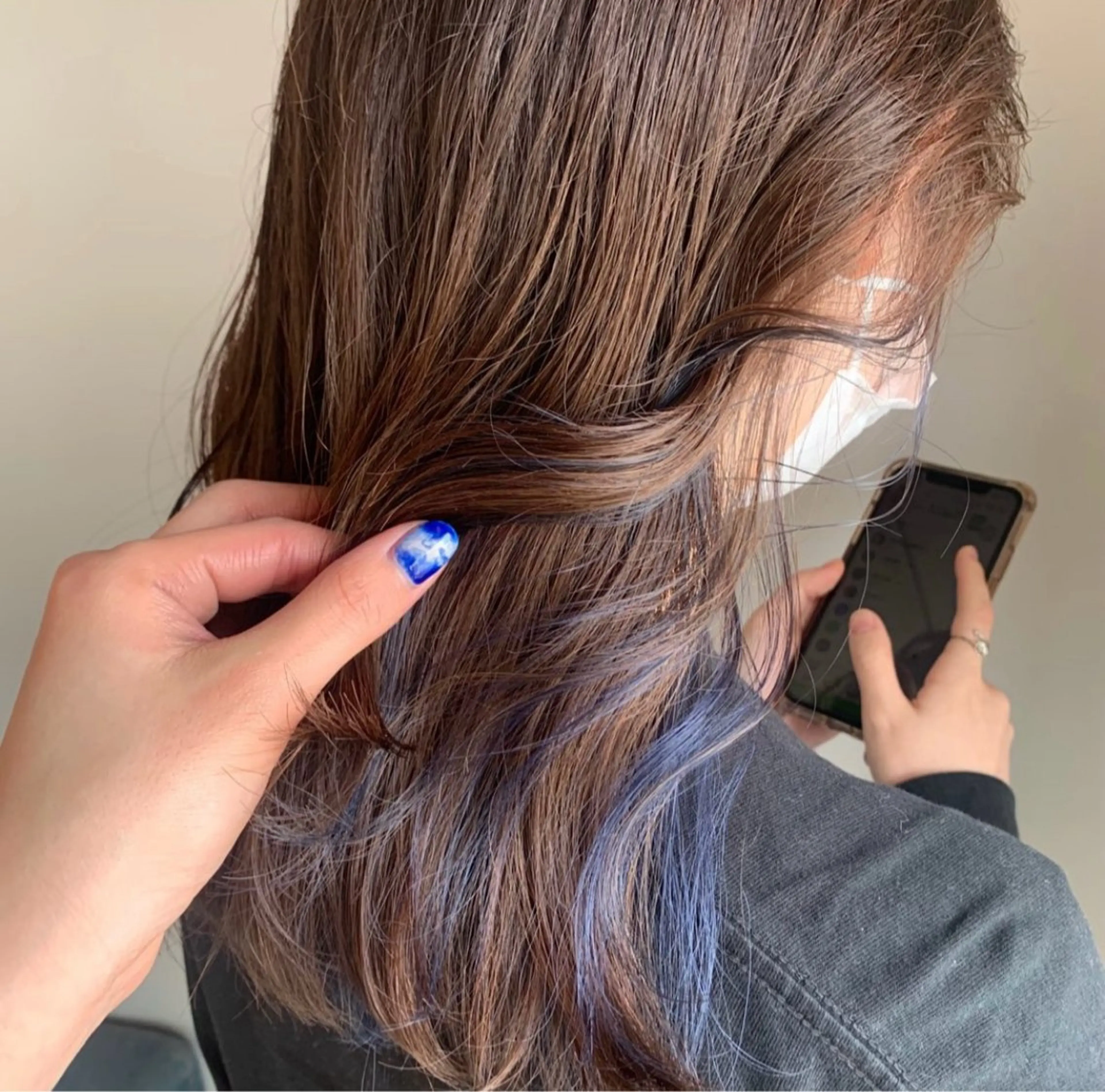 セミロング カラー レイヤー/ナチュラル 💐nao.のヘアスタイル