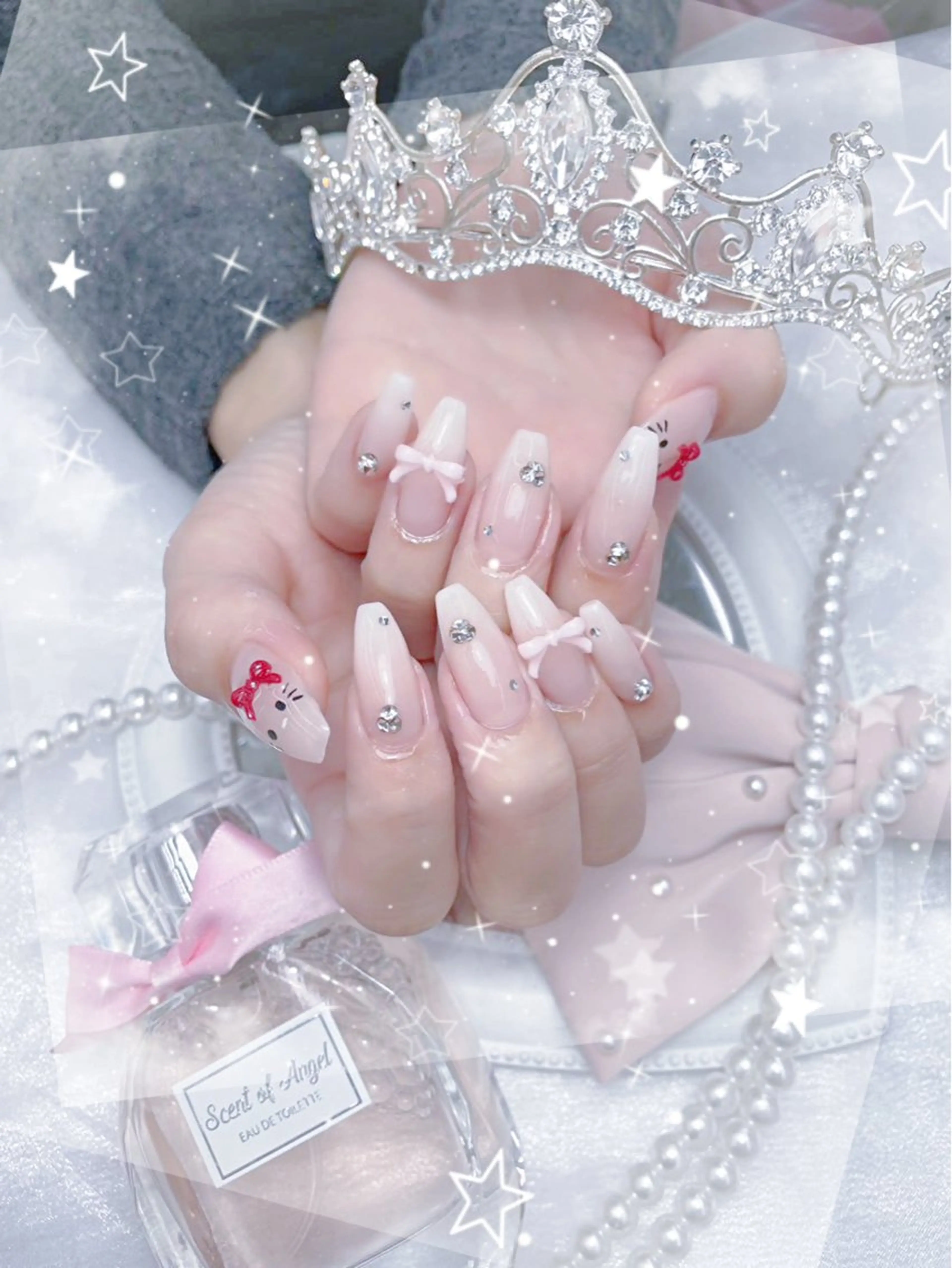 カラー グラデーションカラー ピンクカラー ハンドネイル AIN Nailのネイルデザイン