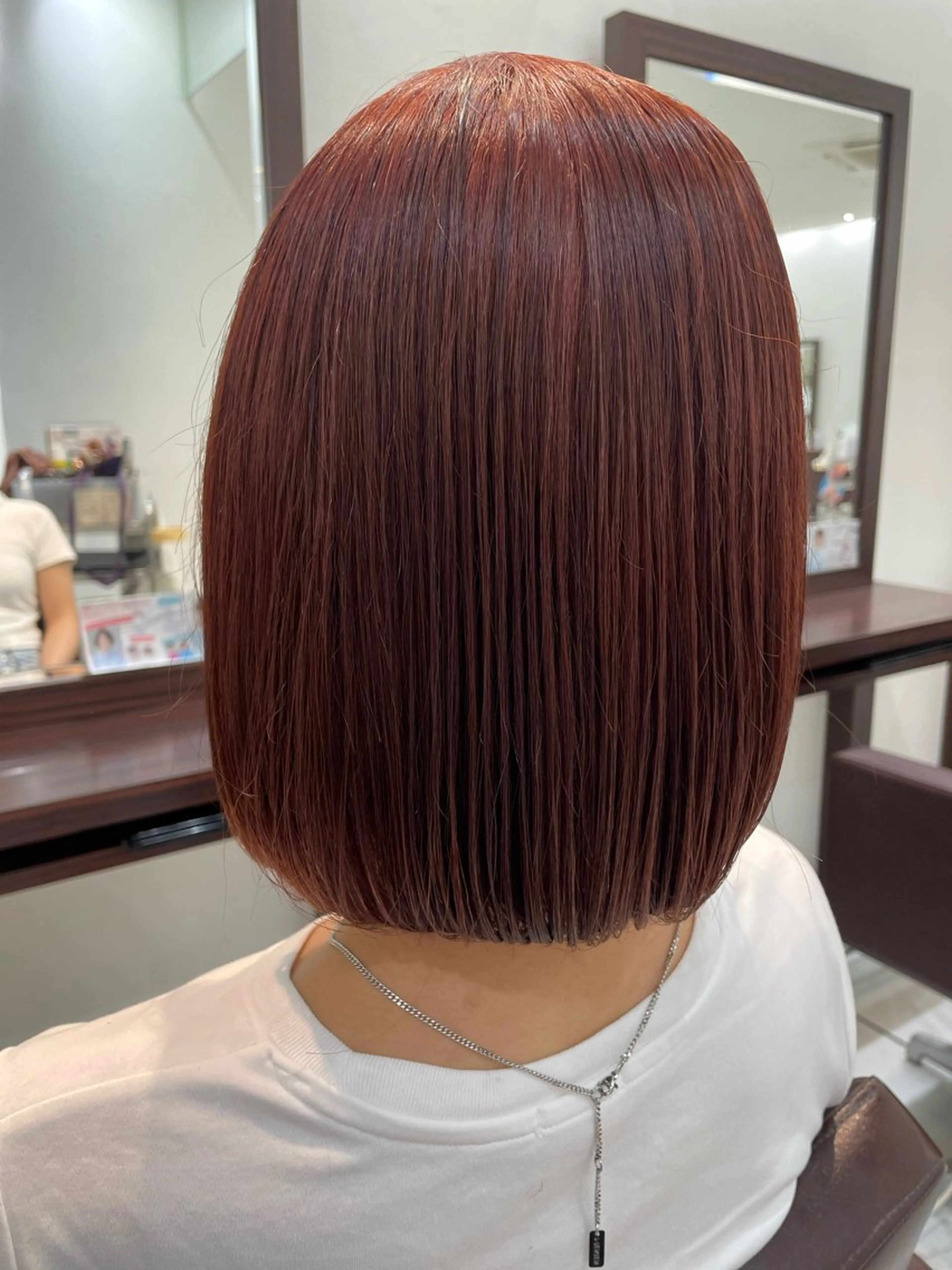 ショート カラー ブラウンカラー ピンクカラー ピンクブラウン ボブ カット ヘアカラー トリートメント 【千葉駅南口歩1分】 MAKAのヘアスタイル