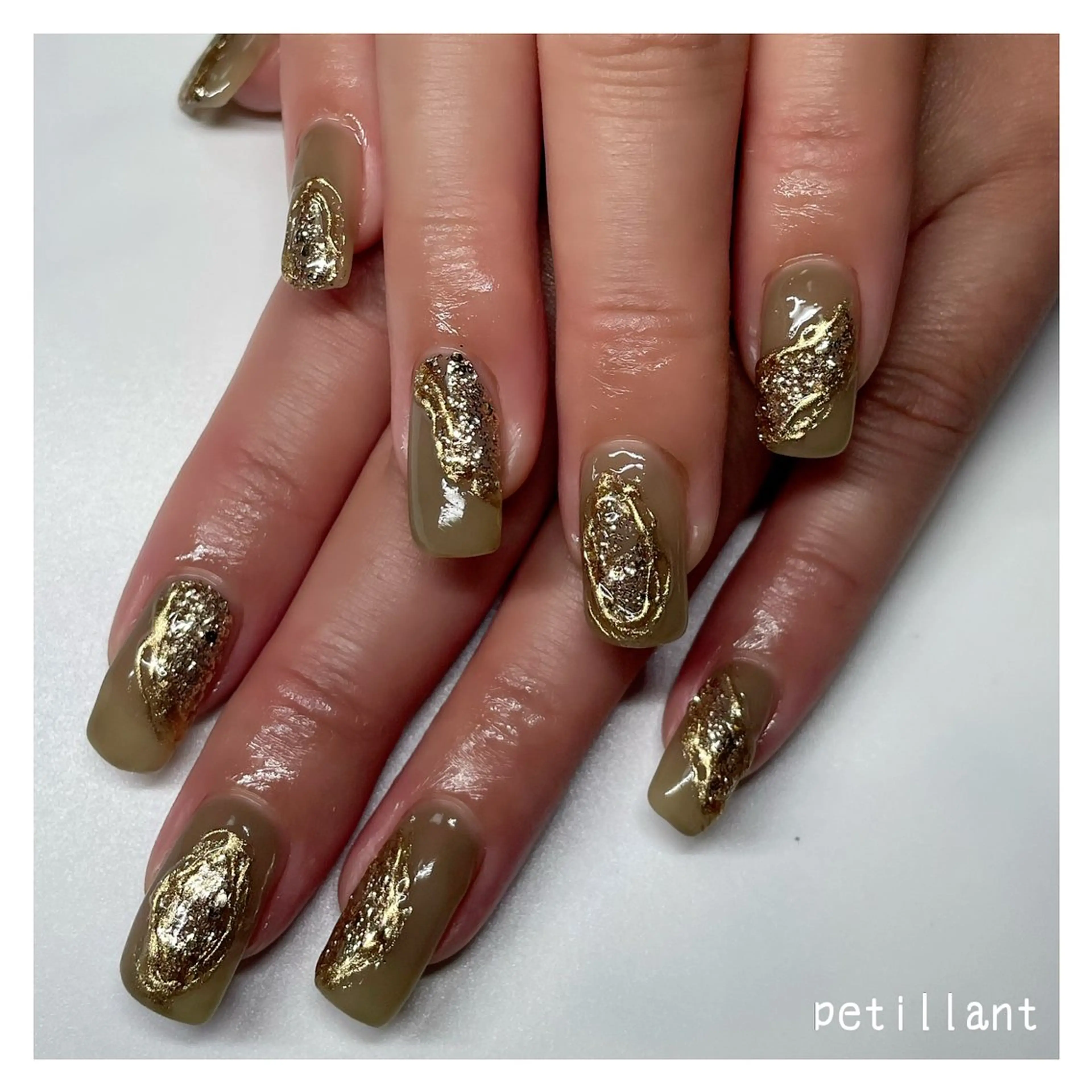 ネイル アートネイル キラキラネイル nail salon petillantのネイルデザイン