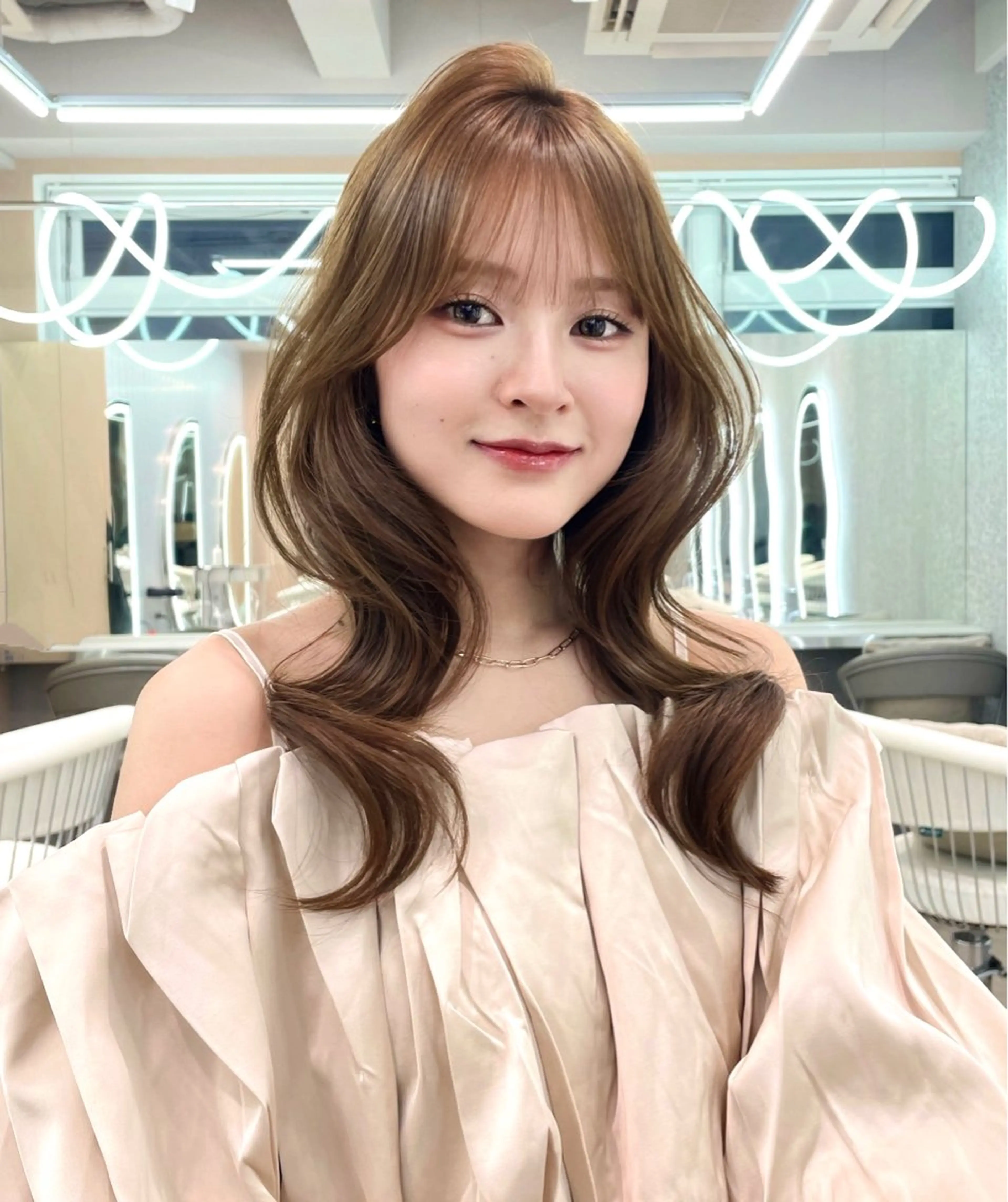 セミロング カラー 縮毛矯正ブリーチなし 🍒❤ゆうきのヘアスタイル