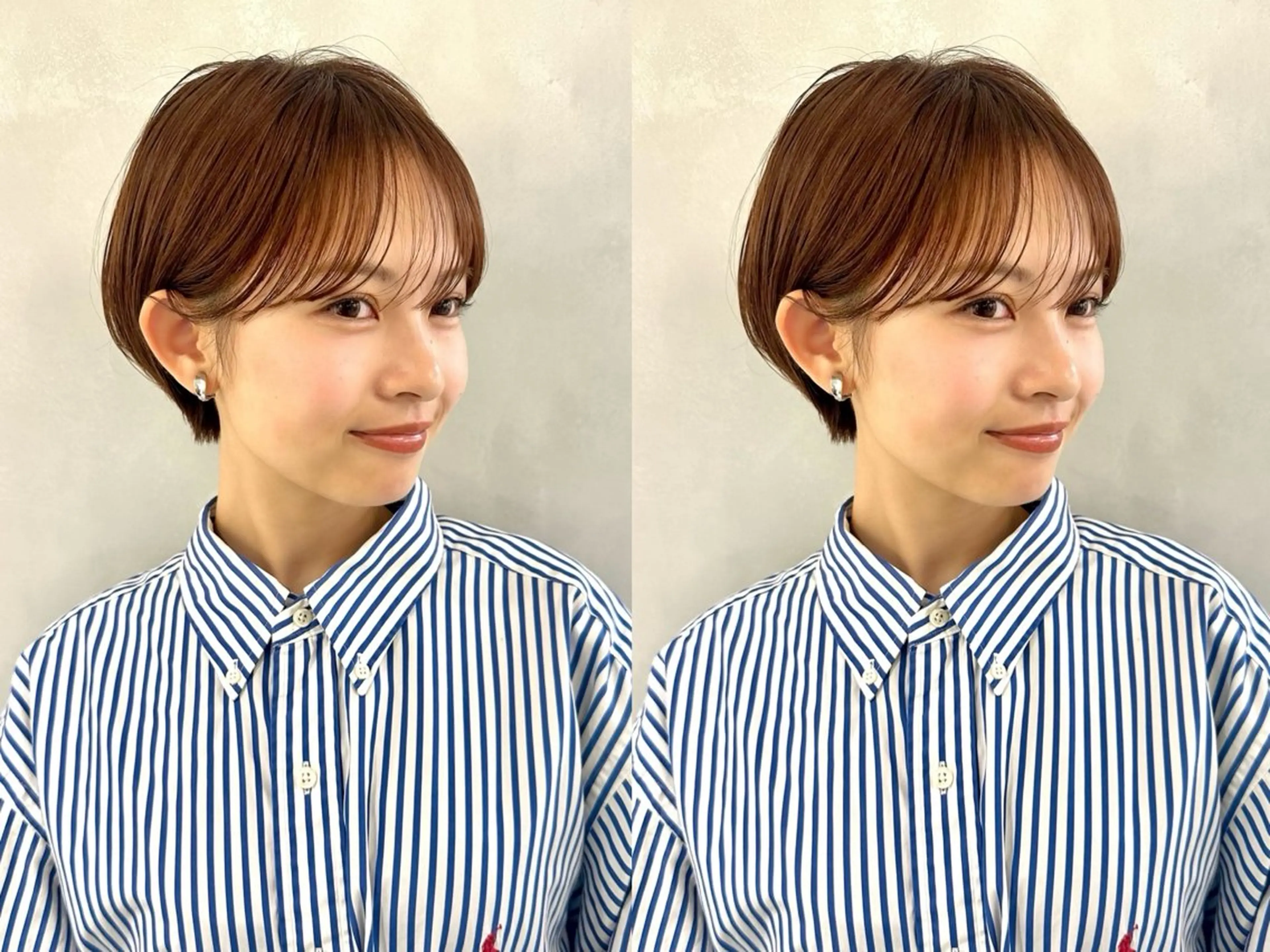 ショート カット ヘアカラー トリートメント 骨格診断で絶対可愛い ✨丸みショート✨凌弥のヘアスタイル