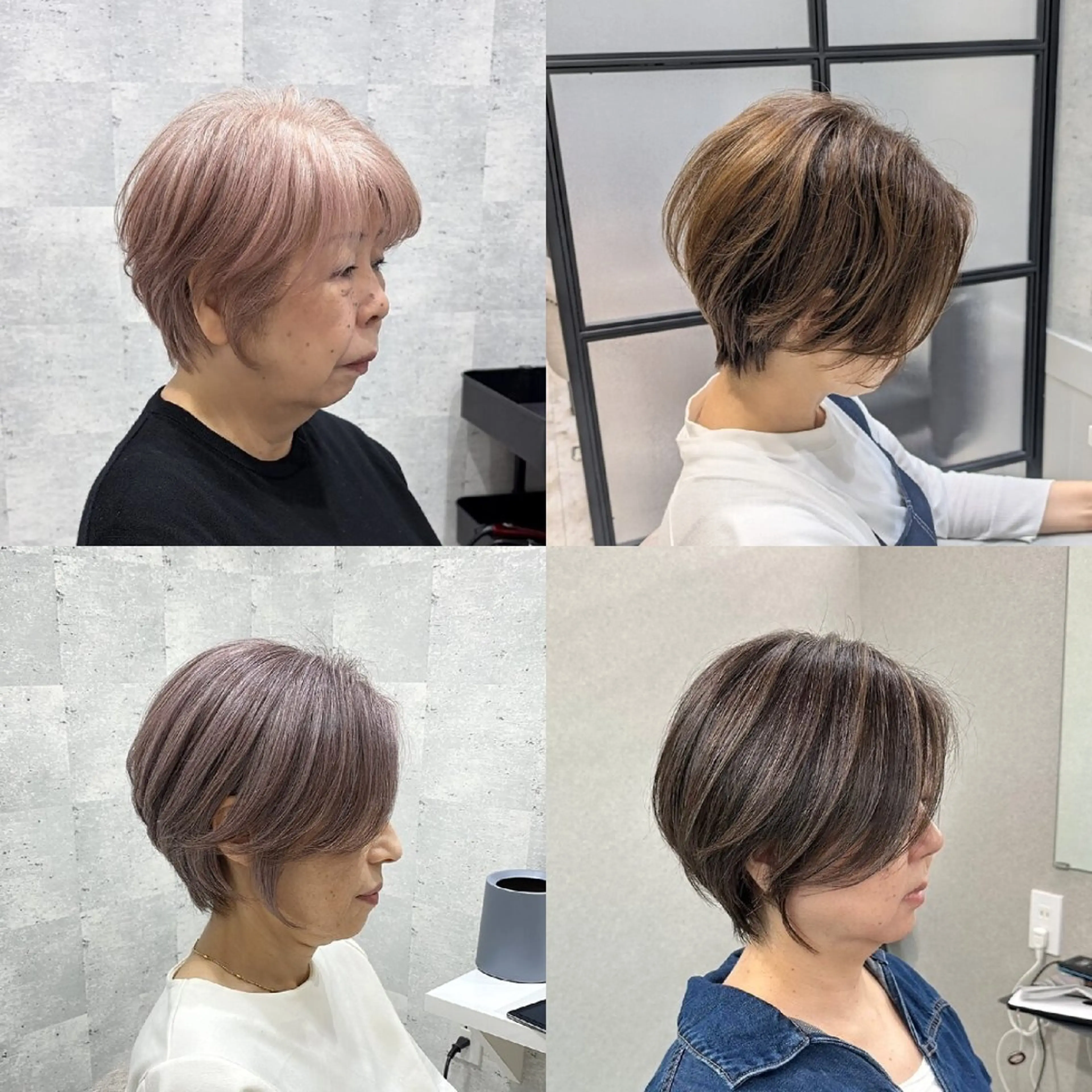 カット+白髪ぼかしカラー+トリートメントの写真