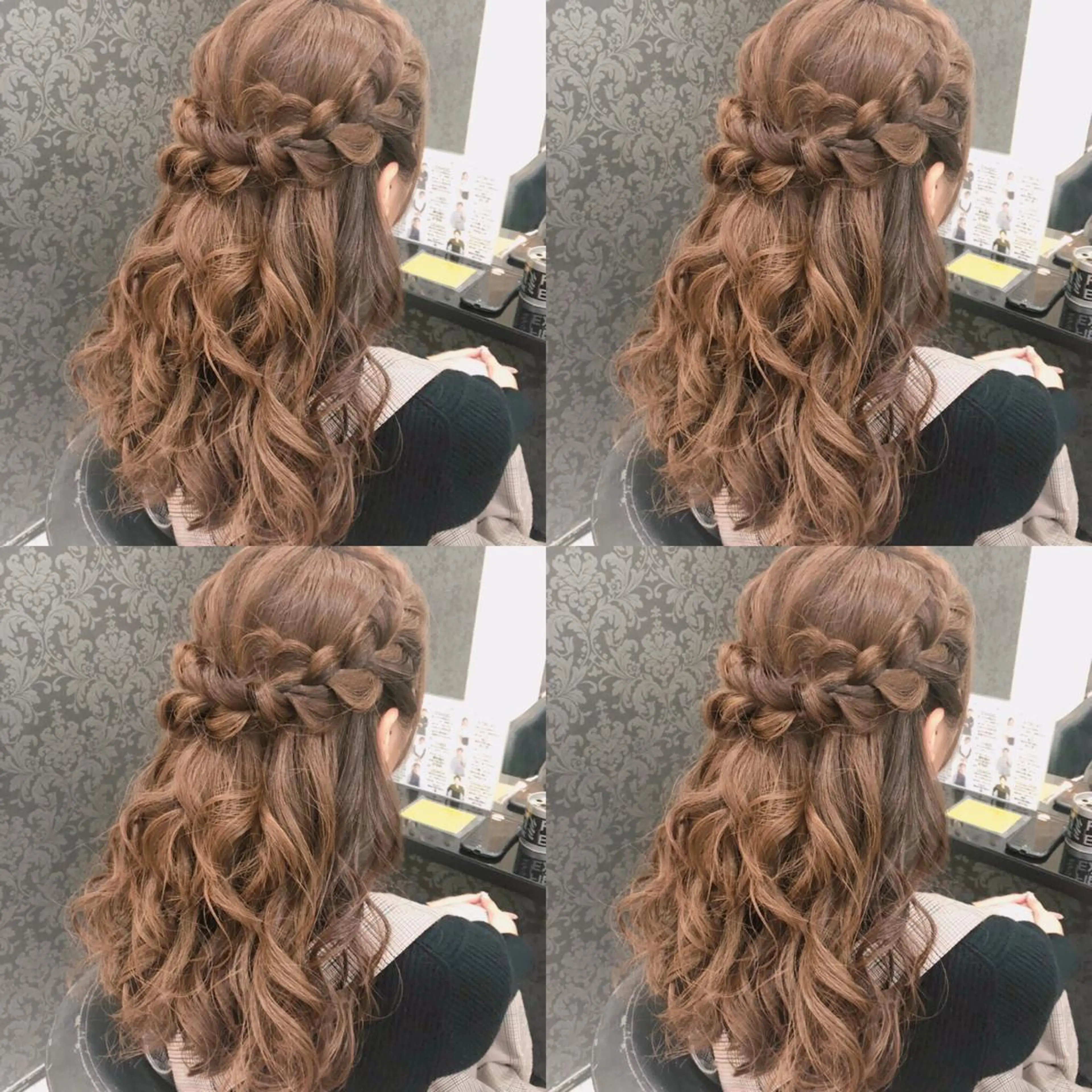 ロング ヘアアレンジ ハーフアップ ヘアセット 🌷MAYU 🌷のヘアスタイル