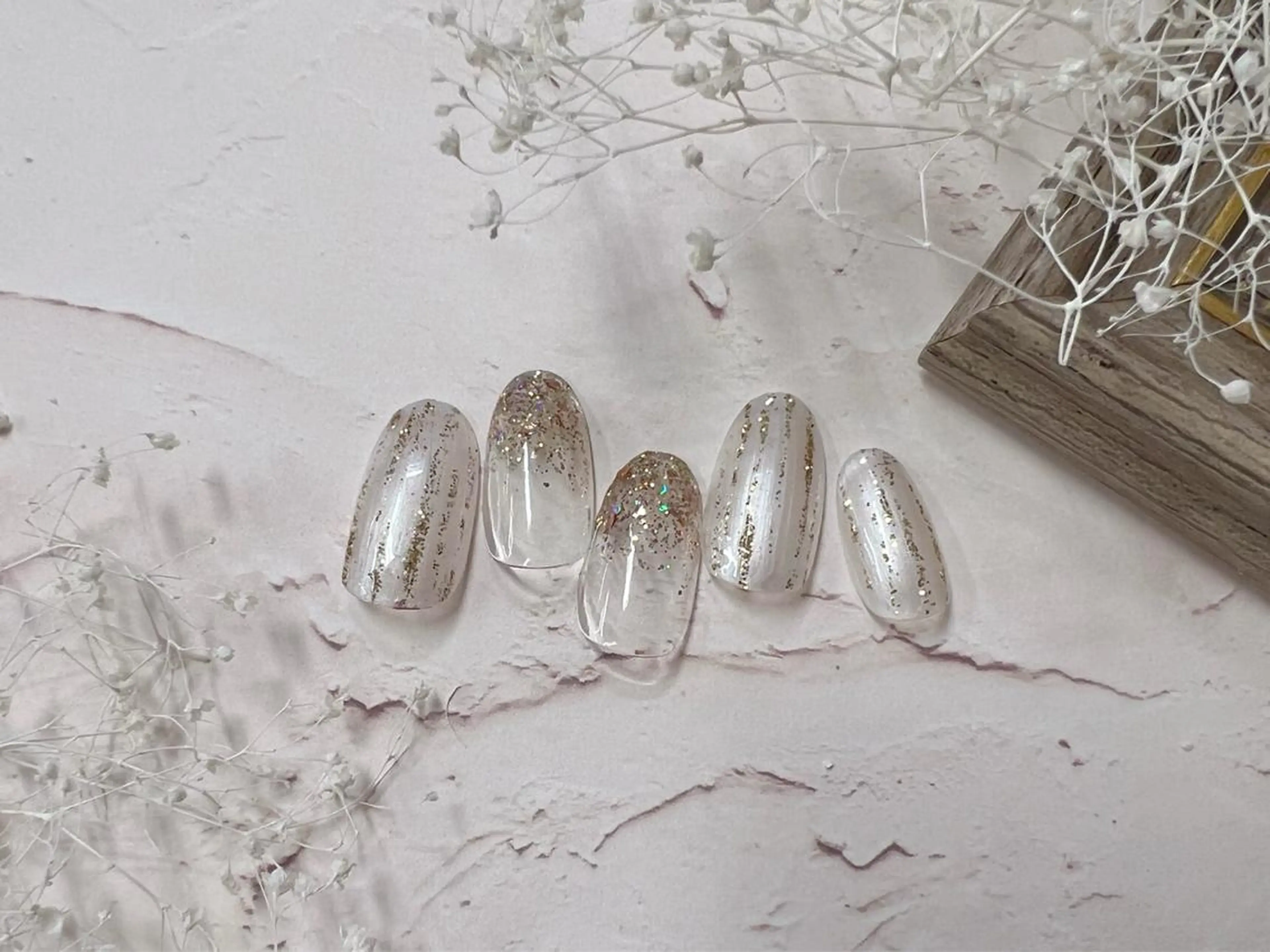 ミディアム ネイル ハンドネイル プティリボン 武蔵小金井店のネイルデザイン