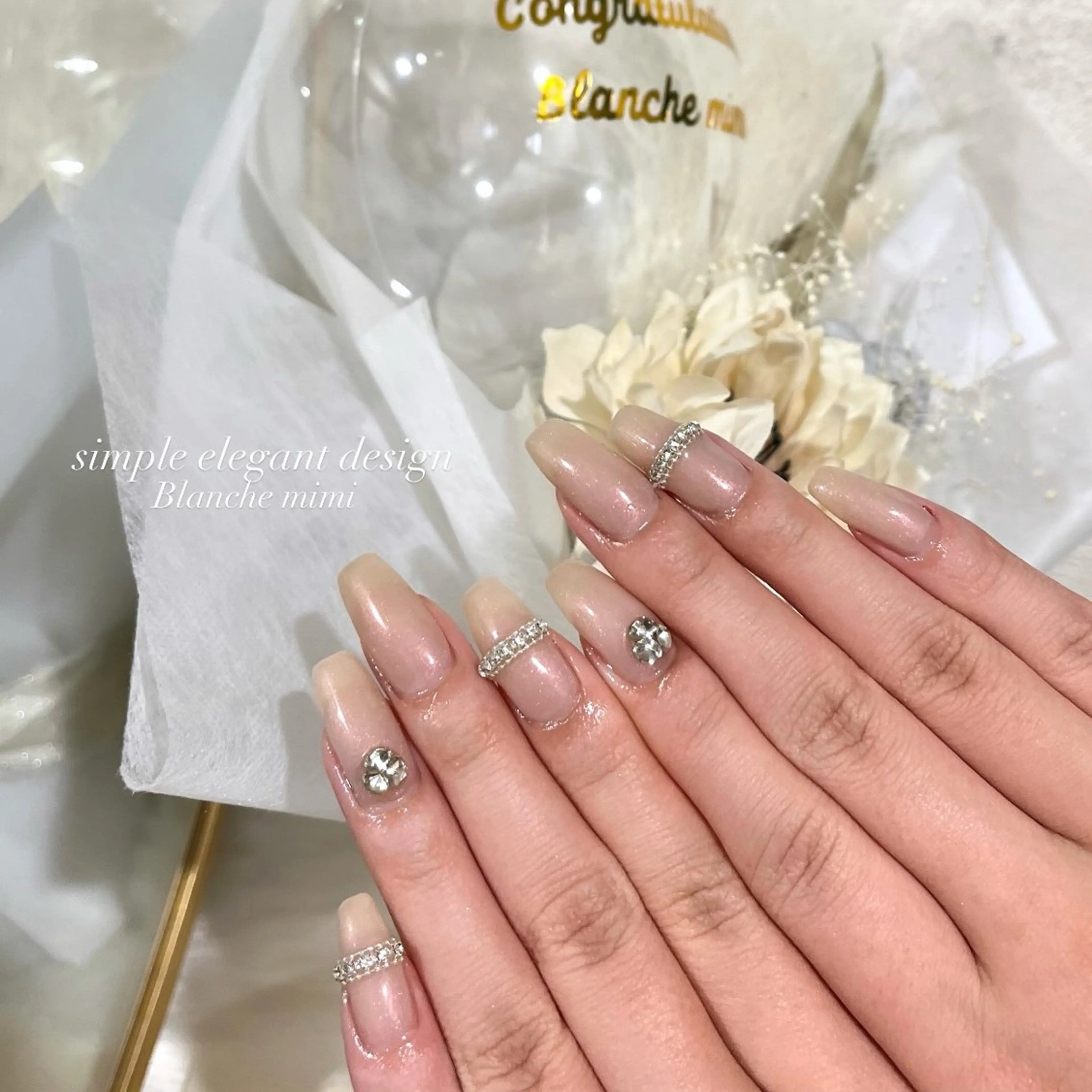 ネイル ハンドネイル Blanche mimi.u_aのネイルデザイン