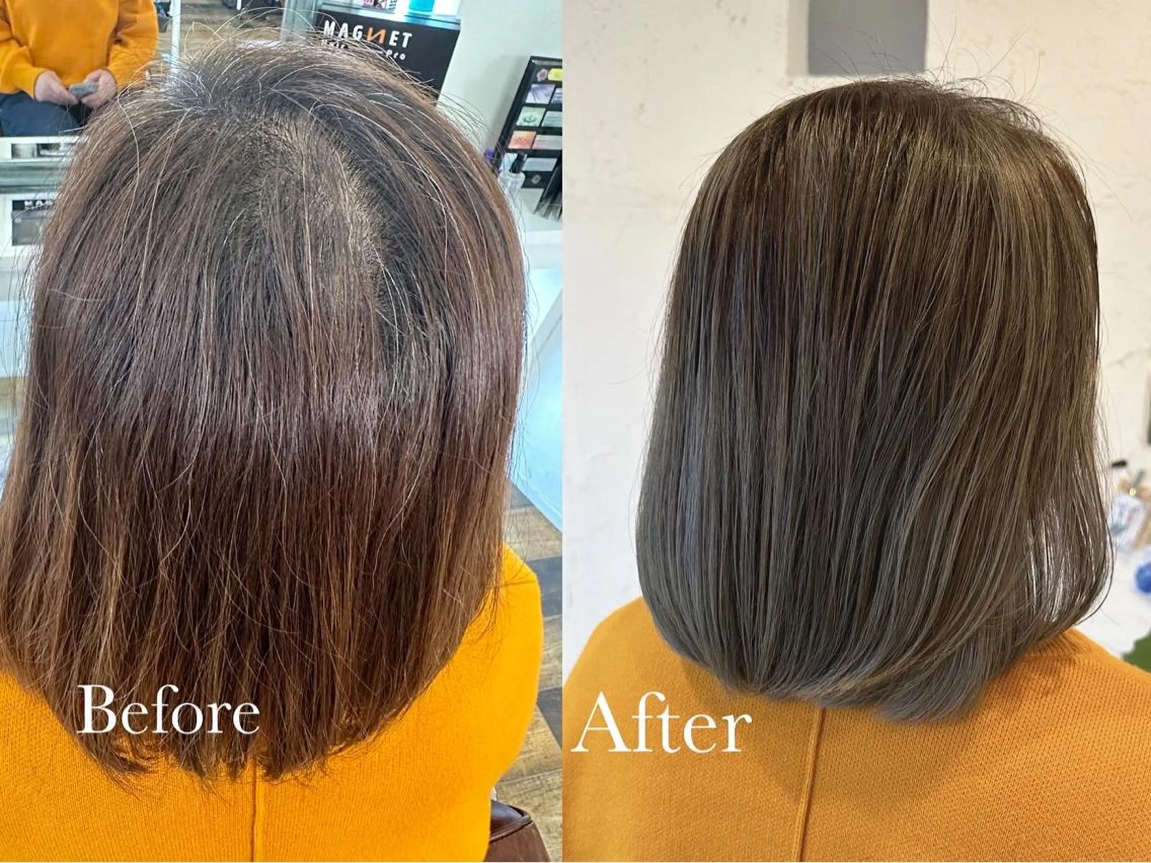 ミディアム カラー パーマ ヘアアレンジ メンズ キッズ ネイル 豊橋美容院 ソンリエのヘアスタイル