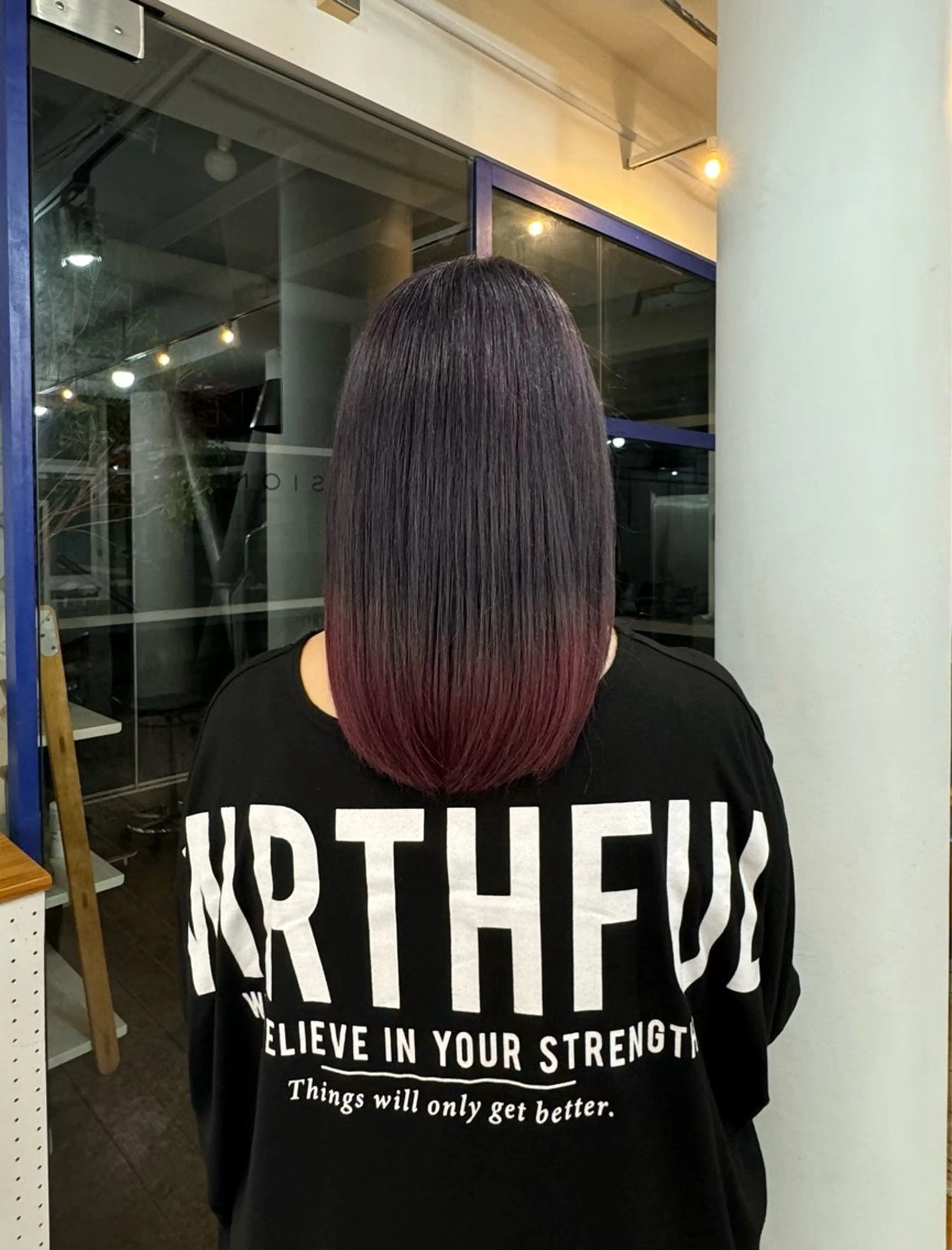 セミロング カラー ito suzuco @suc__asのヘアスタイル