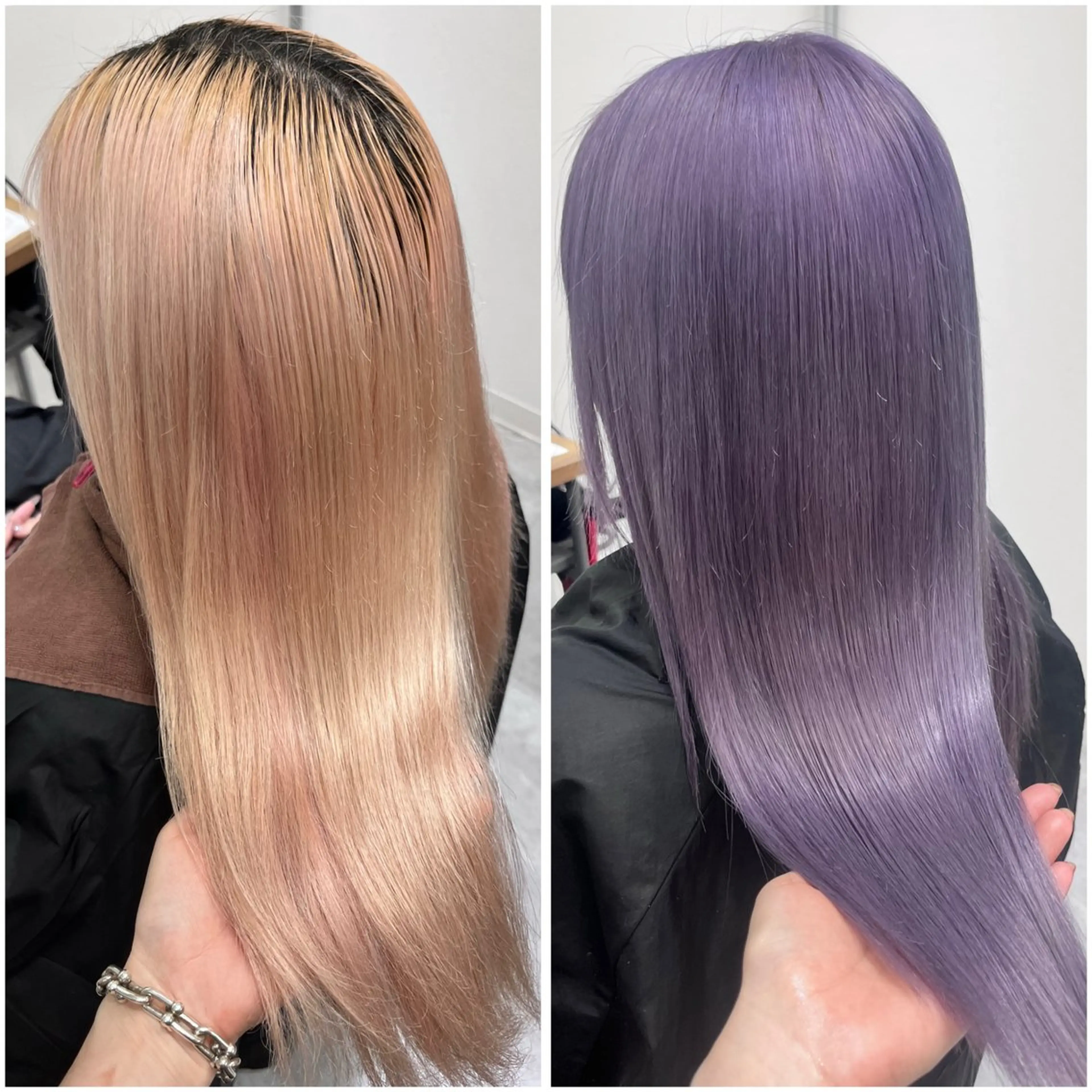 カラー ラベンダーカラー ラベンダーグレー ヘアカラー トリートメント MAKO ❤️‍🔥NEXTのヘアスタイル