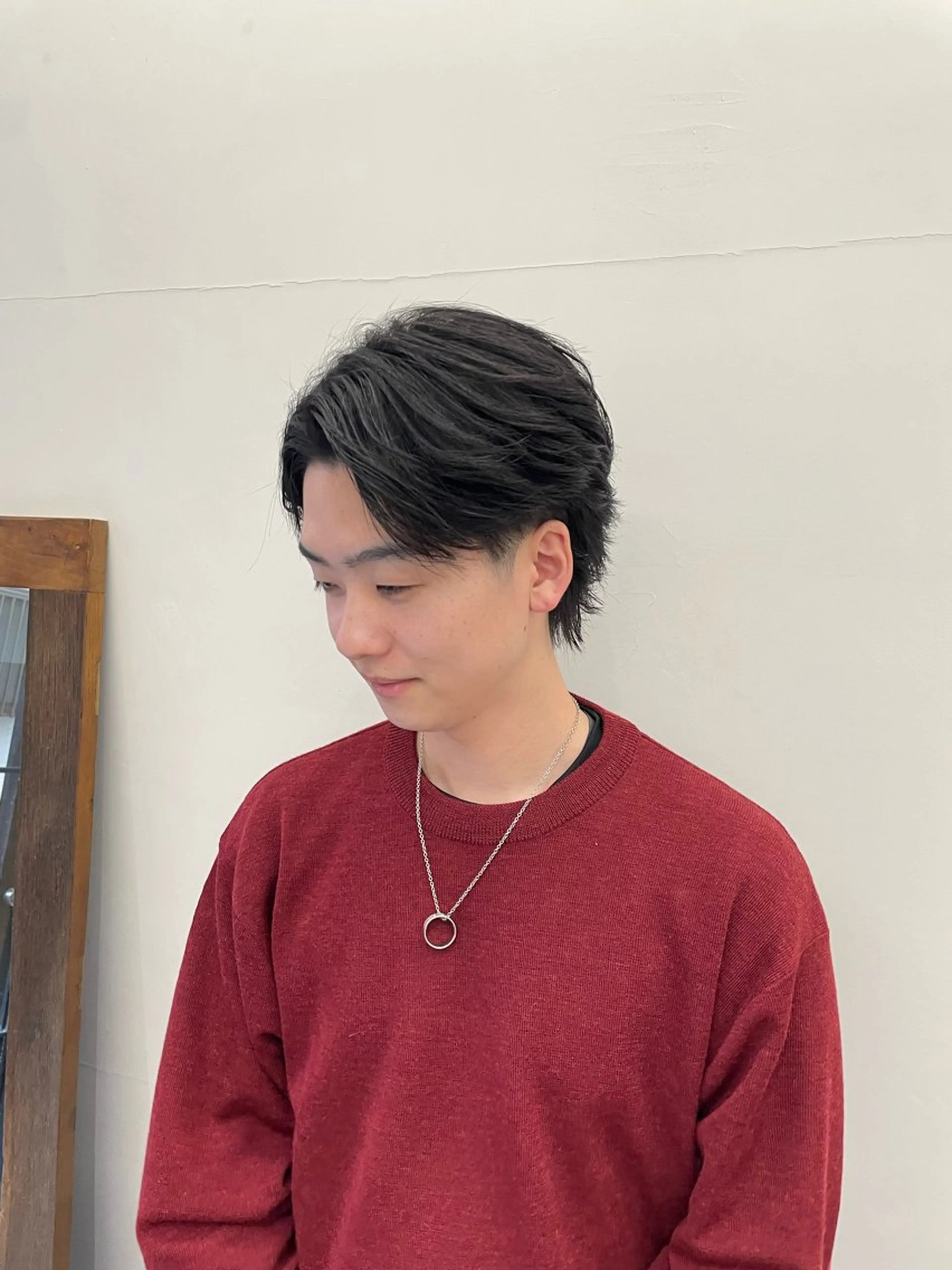 メンズ センターパート カット 慎太朗/パーマ/ボブ /センターパートのヘアスタイル